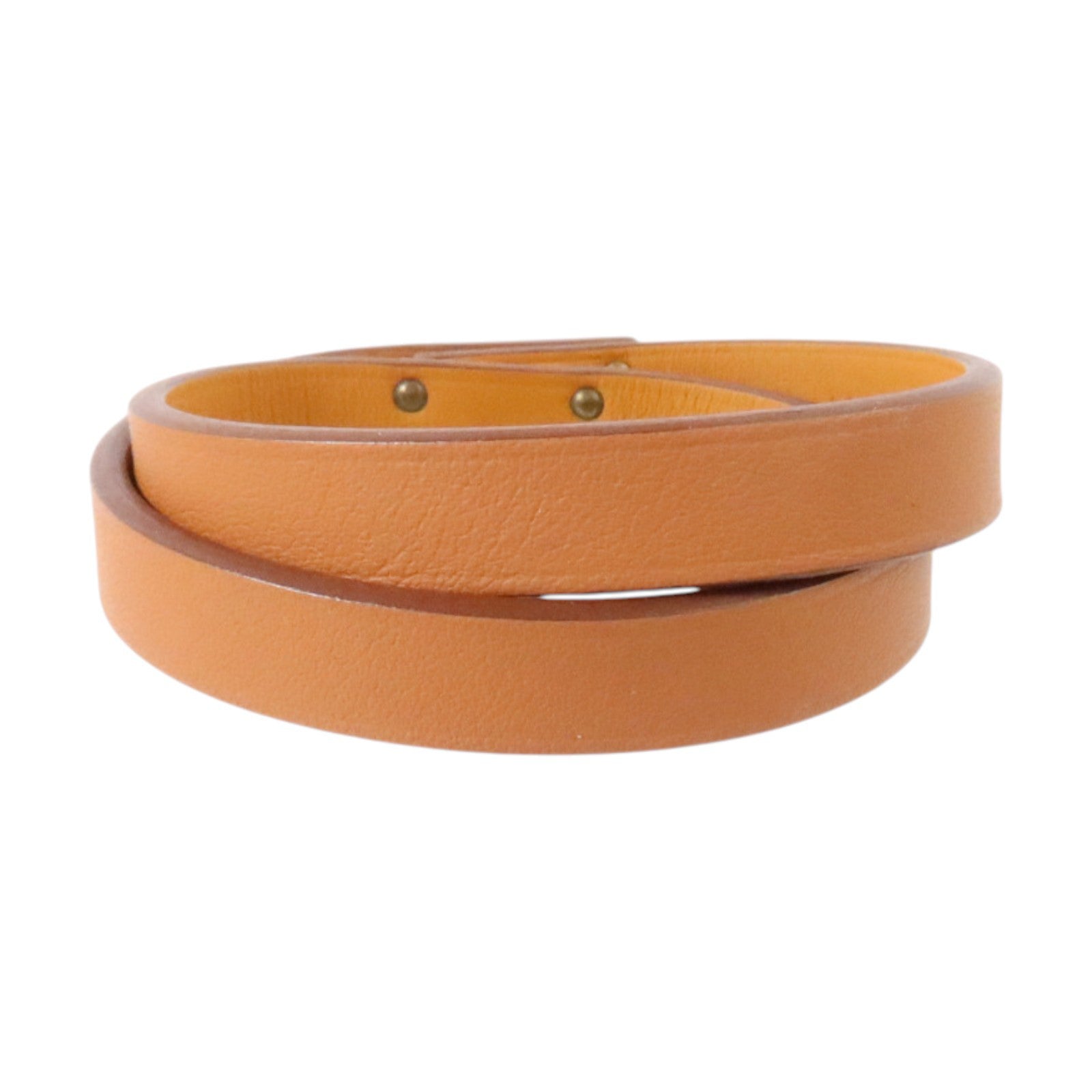 HERMES Swift皮革Mini Kelly Double Tour Bracelet金扣手鏈Gold