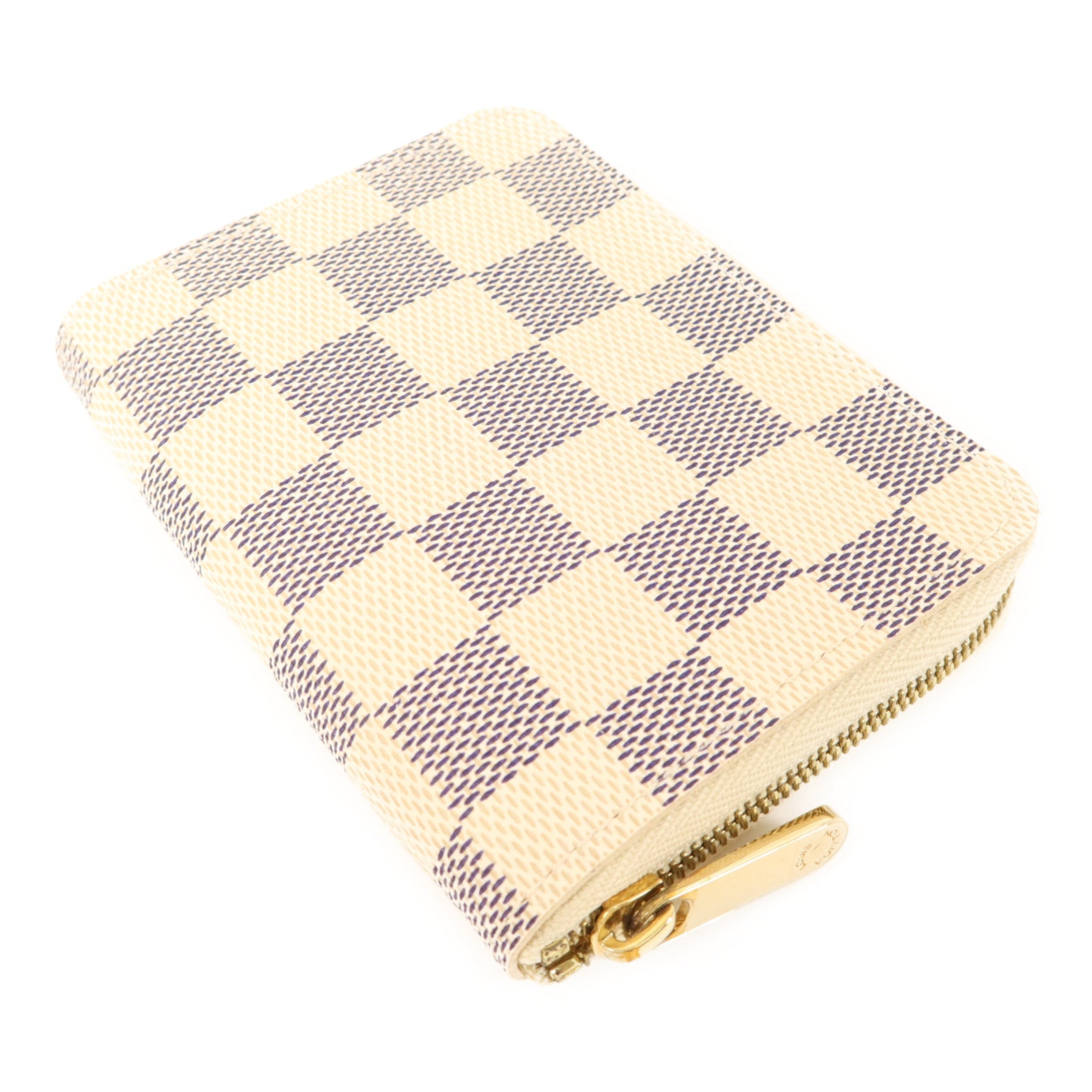 LOUIS VUITTON Damier Azur Coin Purse金扣零錢包