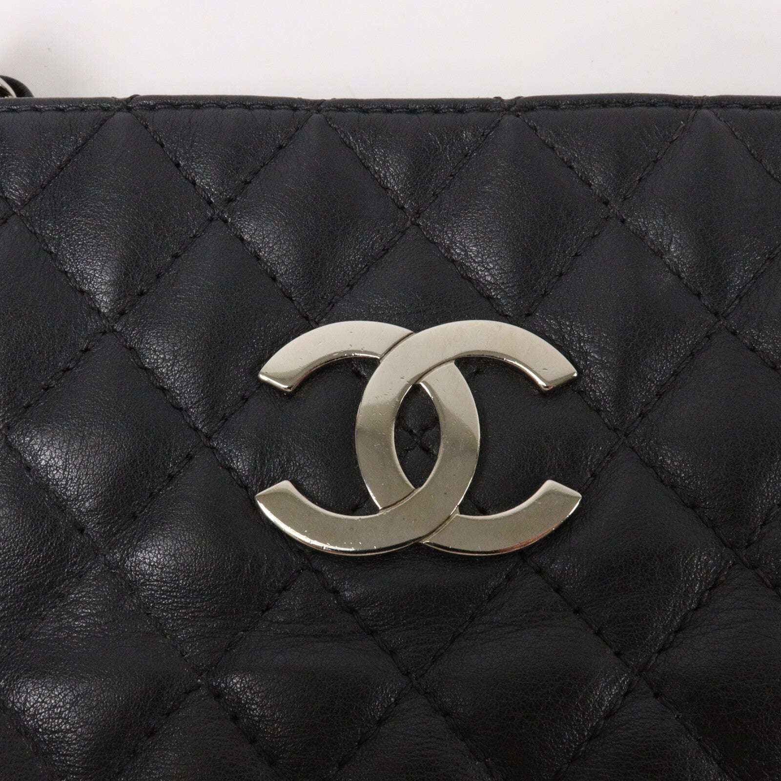 CHANEL 牛皮皮革Tote Bag鏈帶肩背袋