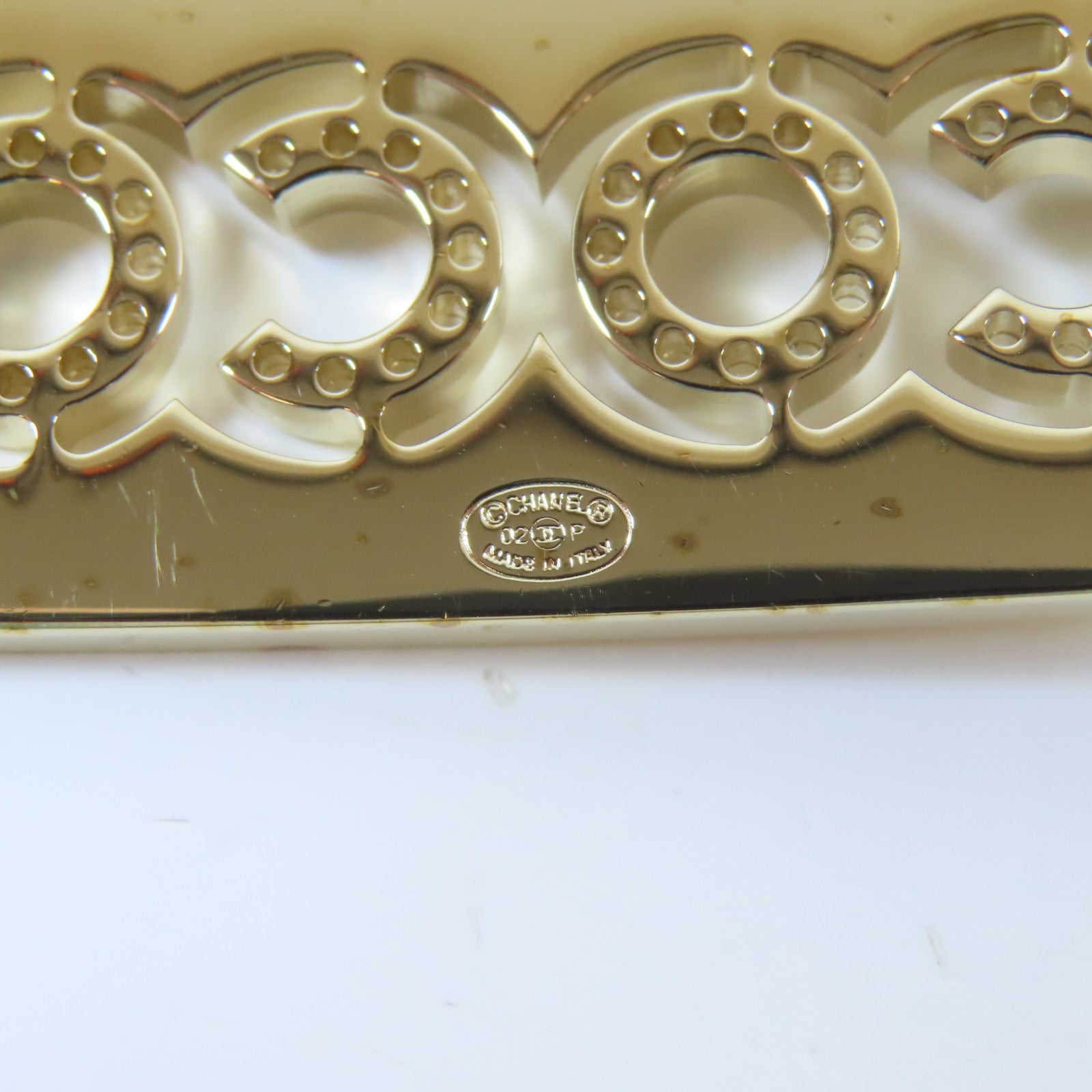 CHANEL 【激減優惠】金屬Chain Belt腰帶金色