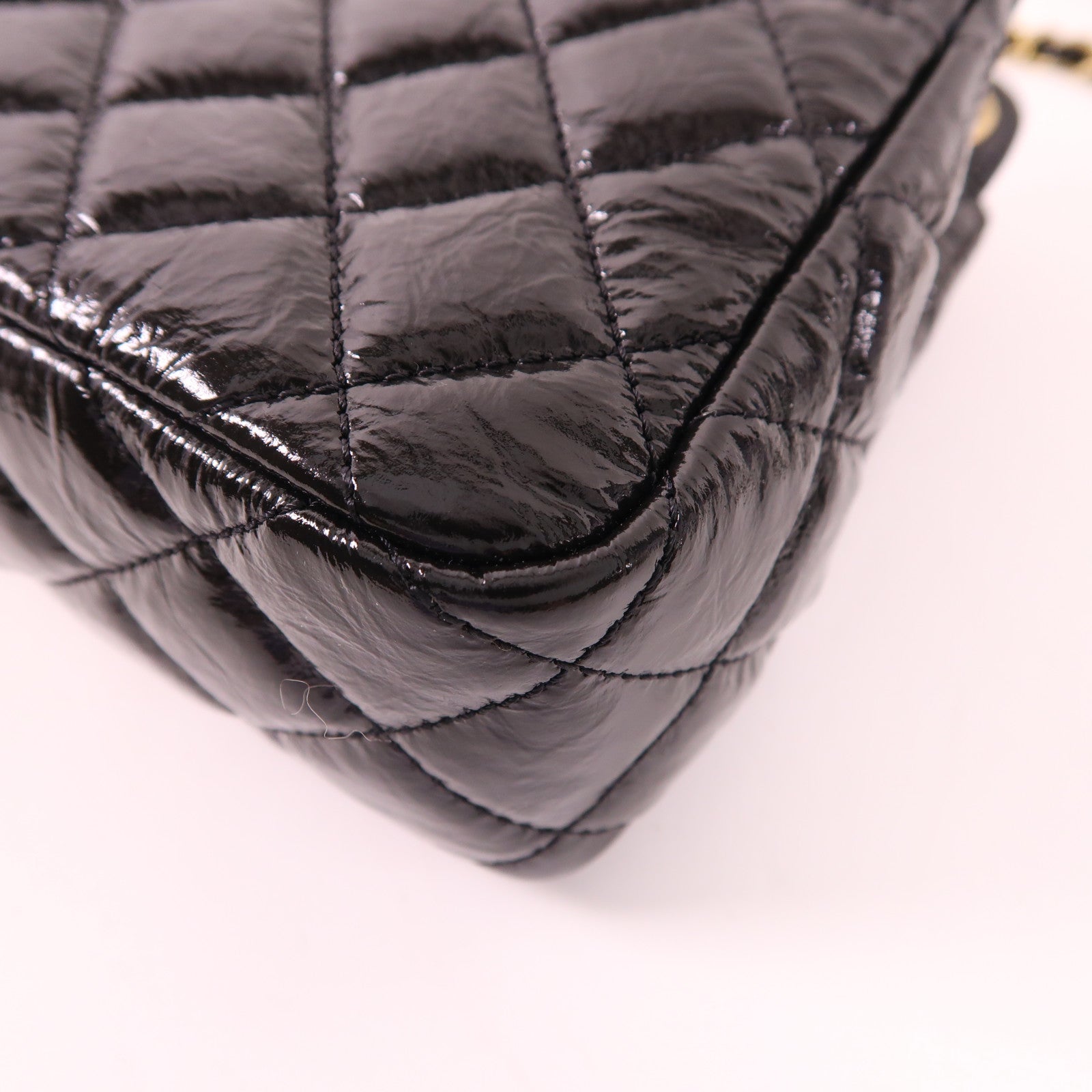CHANEL 皮革Hobo金扣鏈帶肩背袋