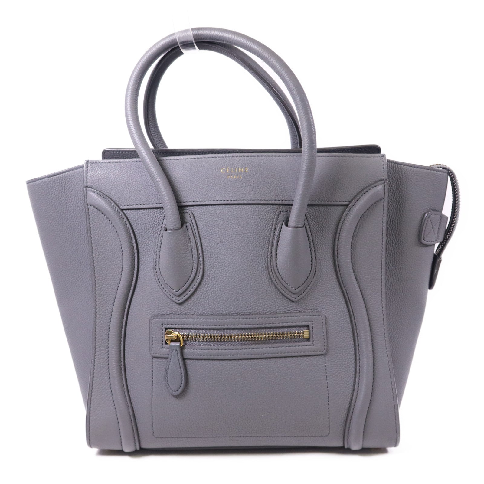 CELINE 牛皮皮革Micro Luggage金扣手挽袋