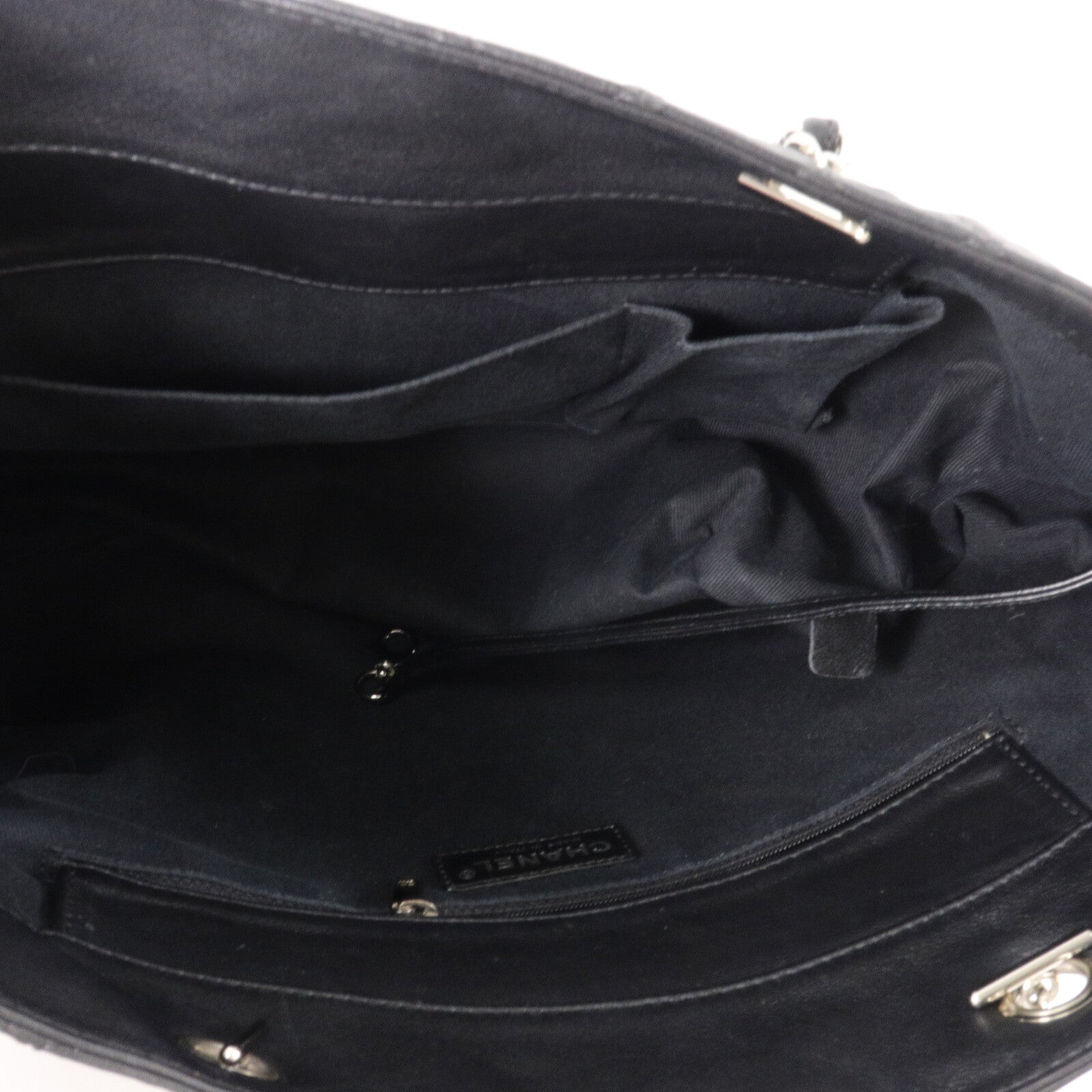 CHANEL 牛皮皮革Tote Bag鏈帶肩背袋