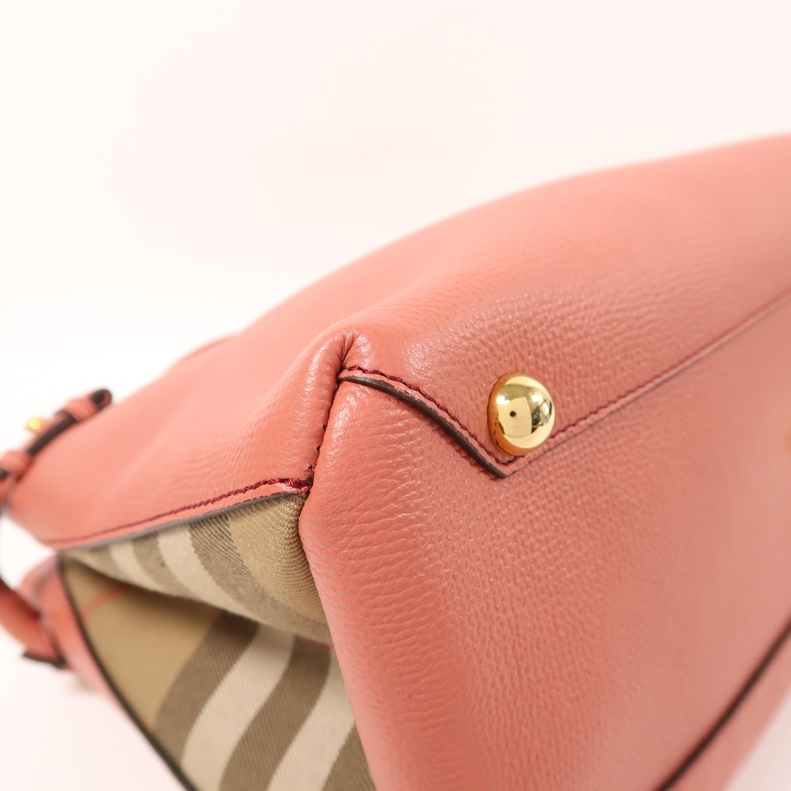 BURBERRY 牛皮皮革The Banner Bag金扣手挽肩背兩用袋