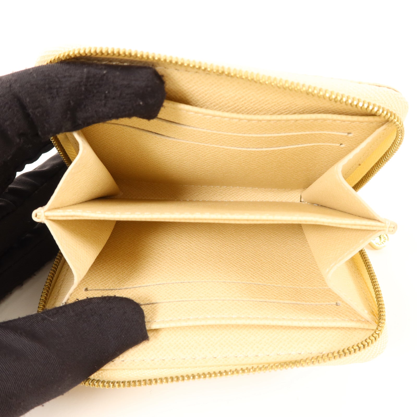 LOUIS VUITTON Damier Azur Coin Purse金扣零錢包