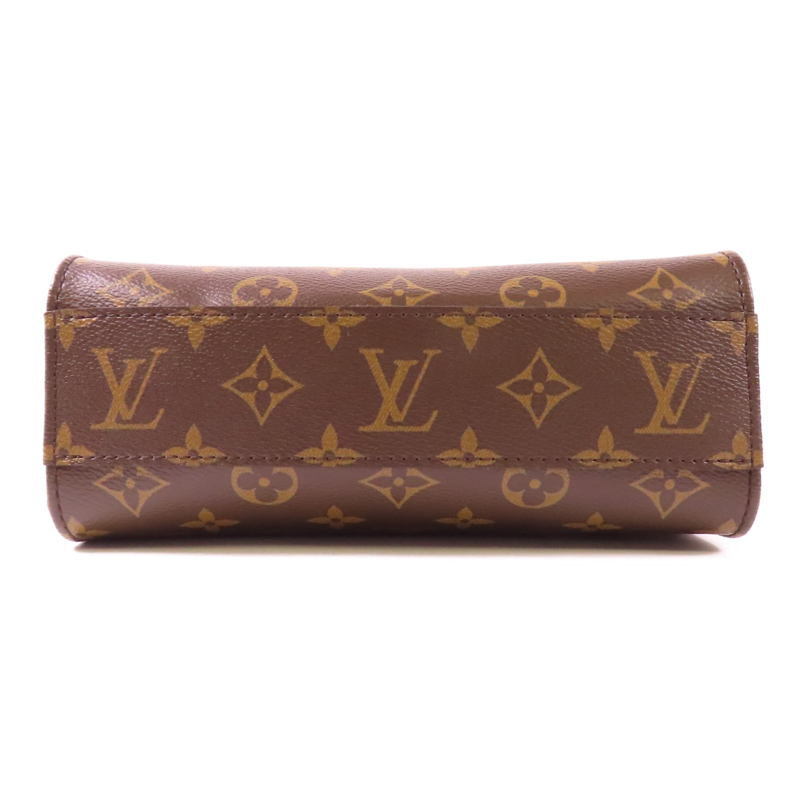 LOUIS VUITTON Monogram Sac Plat BB金扣手挽肩背兩用袋