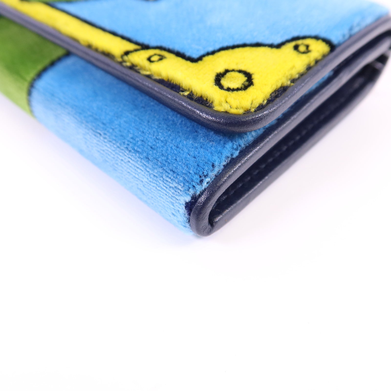 PRADA 天鵝絨Cahier Long Wallet金扣長錢包1MN019