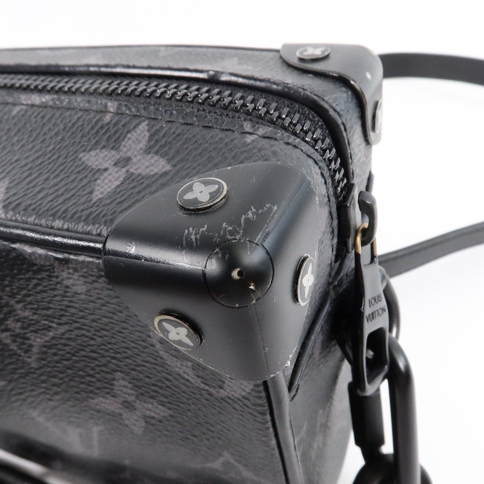 LOUIS VUITTON Monogram Eclipse Mini Soft Trunk肩背袋