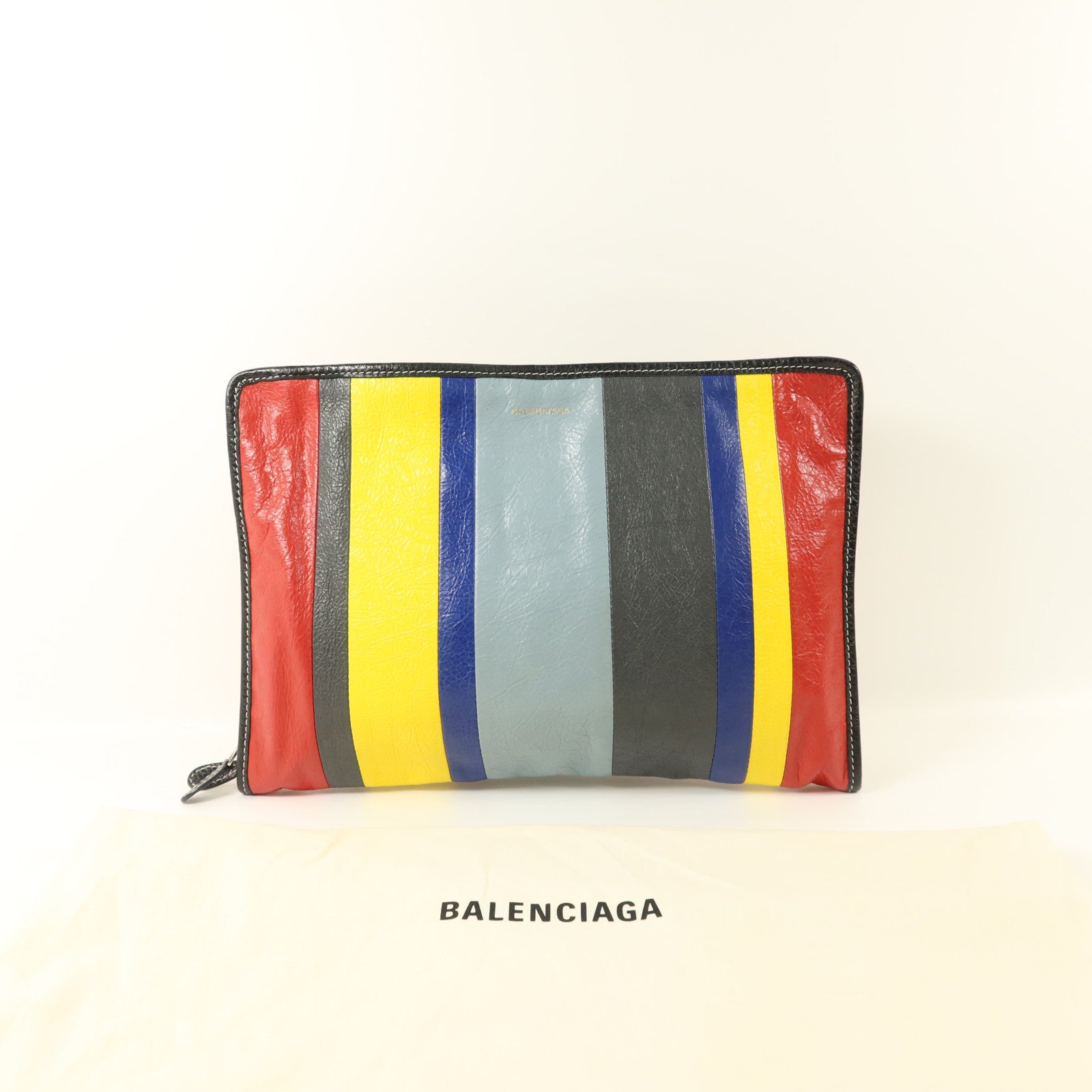 BALENCIAGA 牛皮皮革Bazar Pouch Clutch手拿包