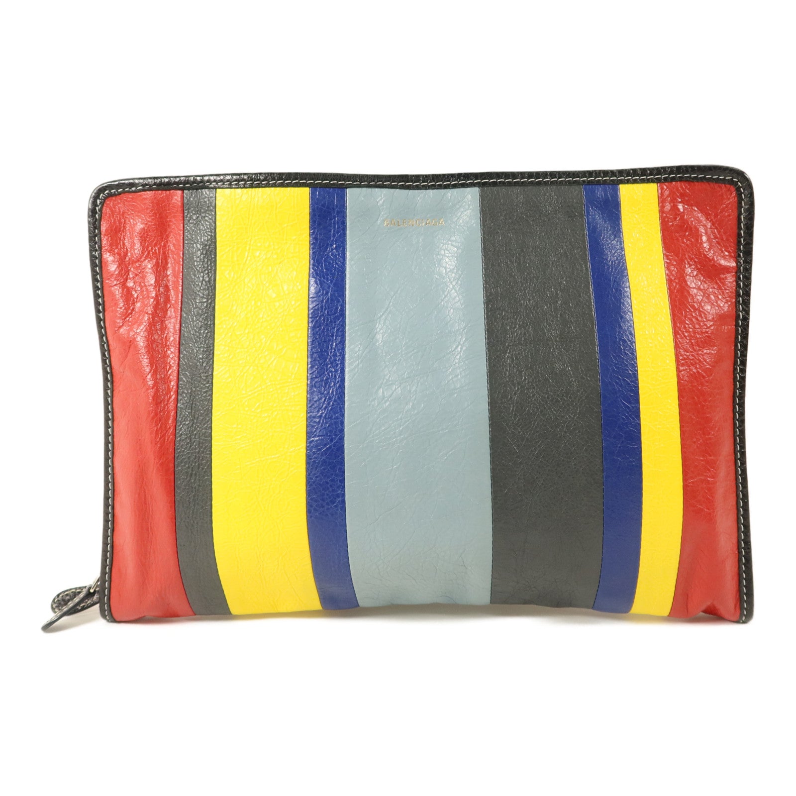 BALENCIAGA 牛皮皮革Bazar Pouch Clutch手拿包