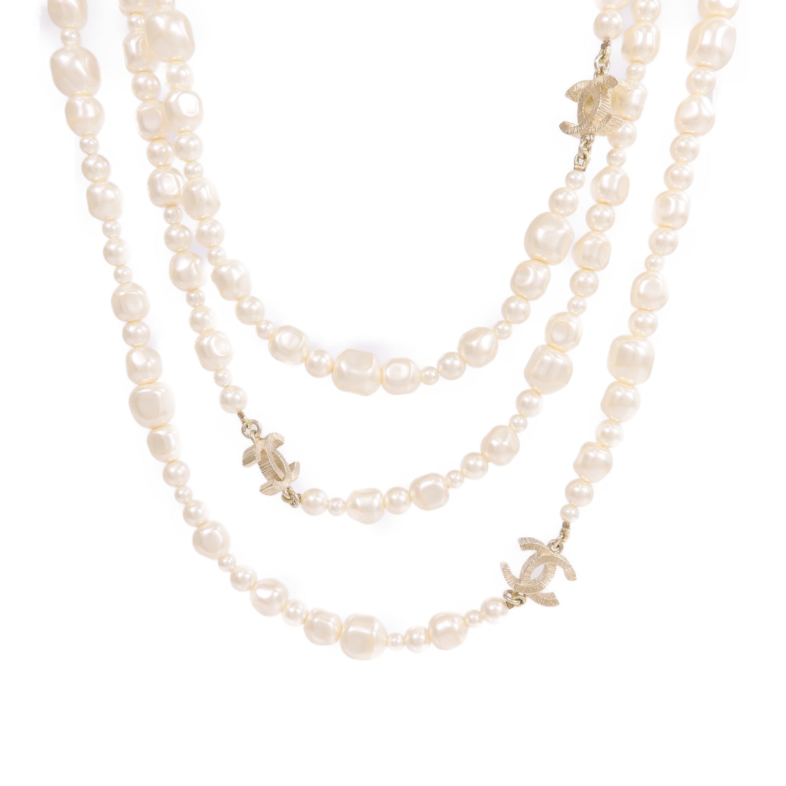 CHANEL PVC/金屬Necklace項鍊