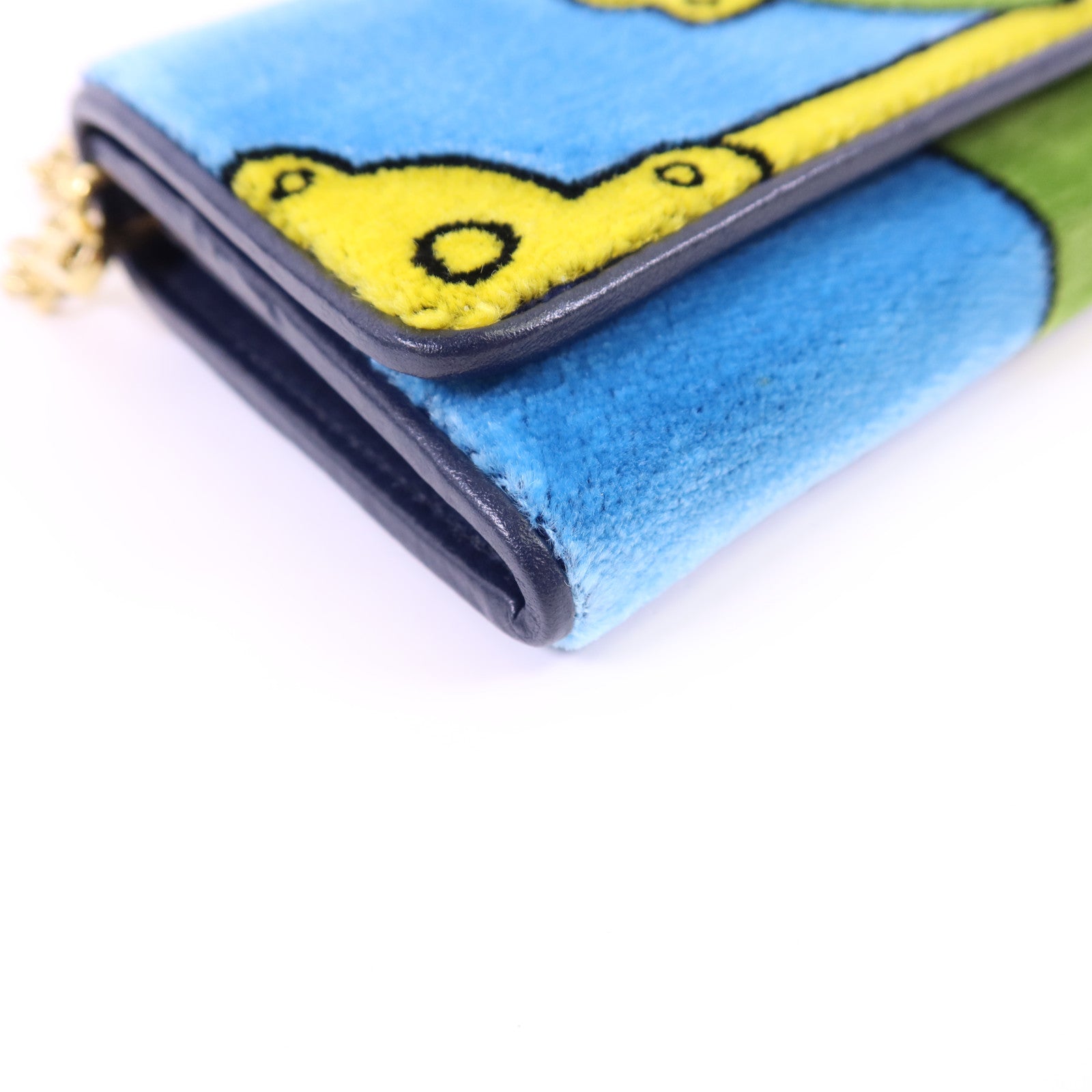 PRADA 天鵝絨Cahier Long Wallet金扣長錢包1MN019