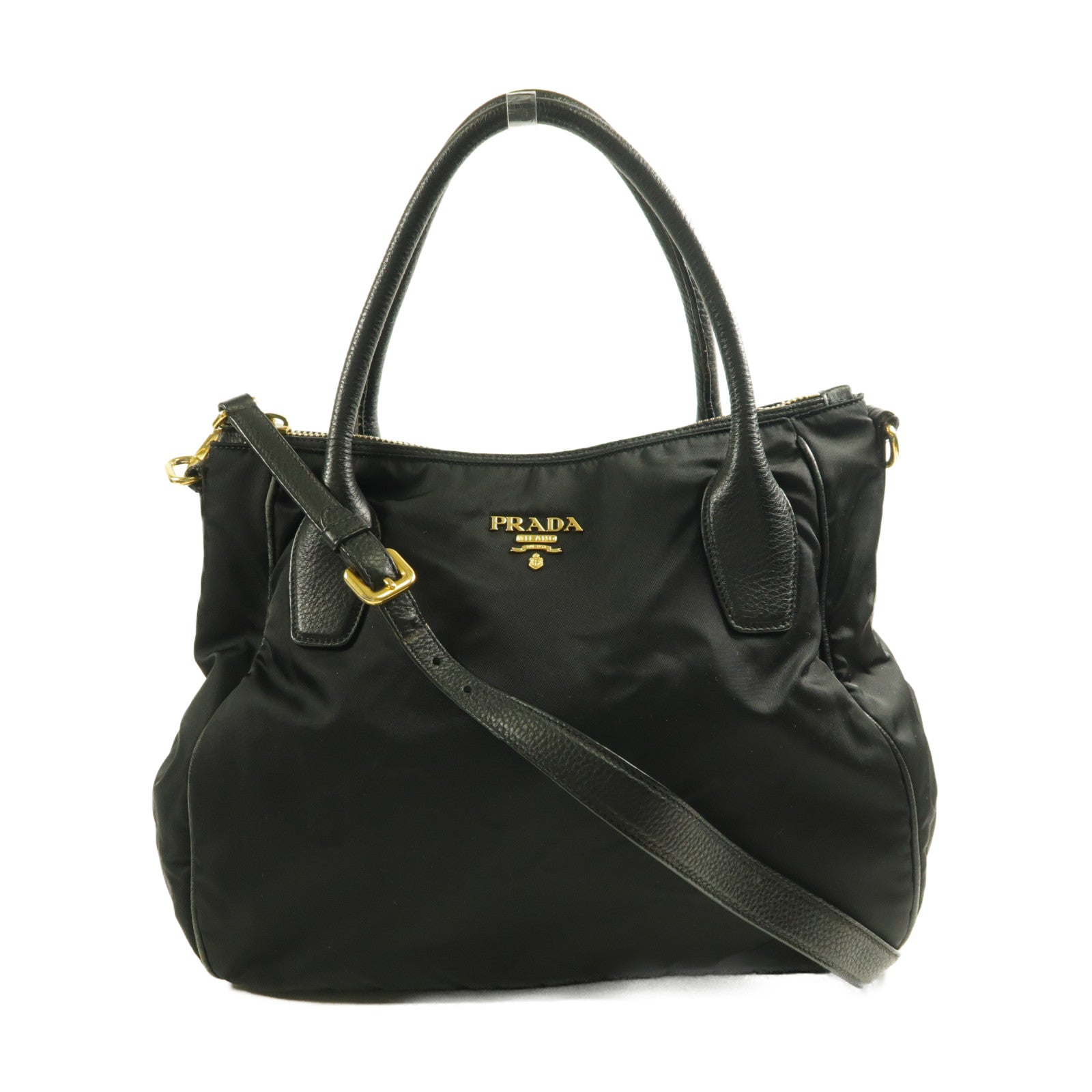PRADA 尼龍Shoulder Bag金扣手挽肩背兩用袋
