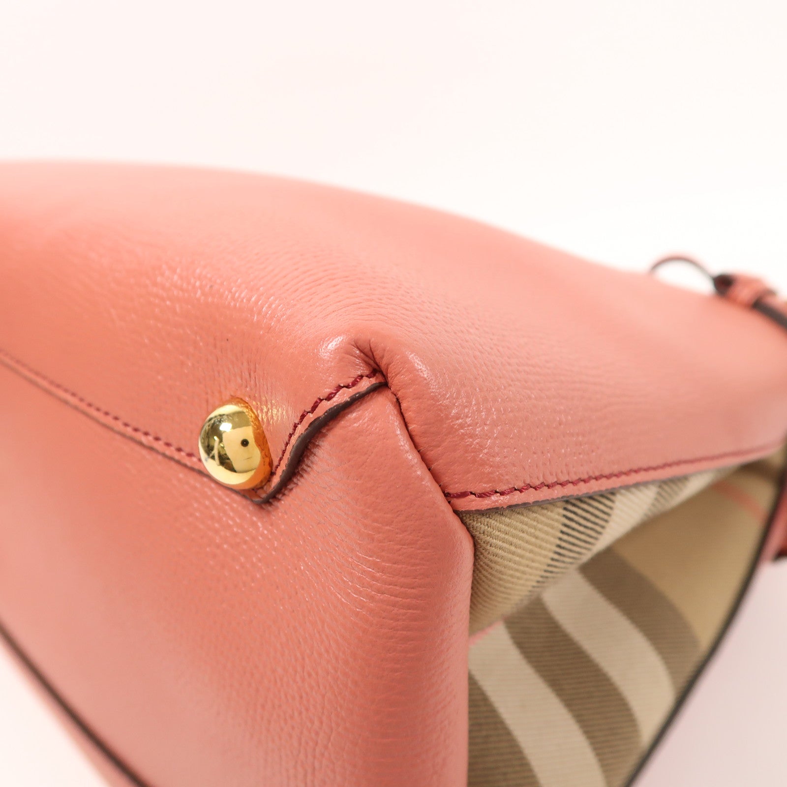 BURBERRY 牛皮皮革The Banner Bag金扣手挽肩背兩用袋