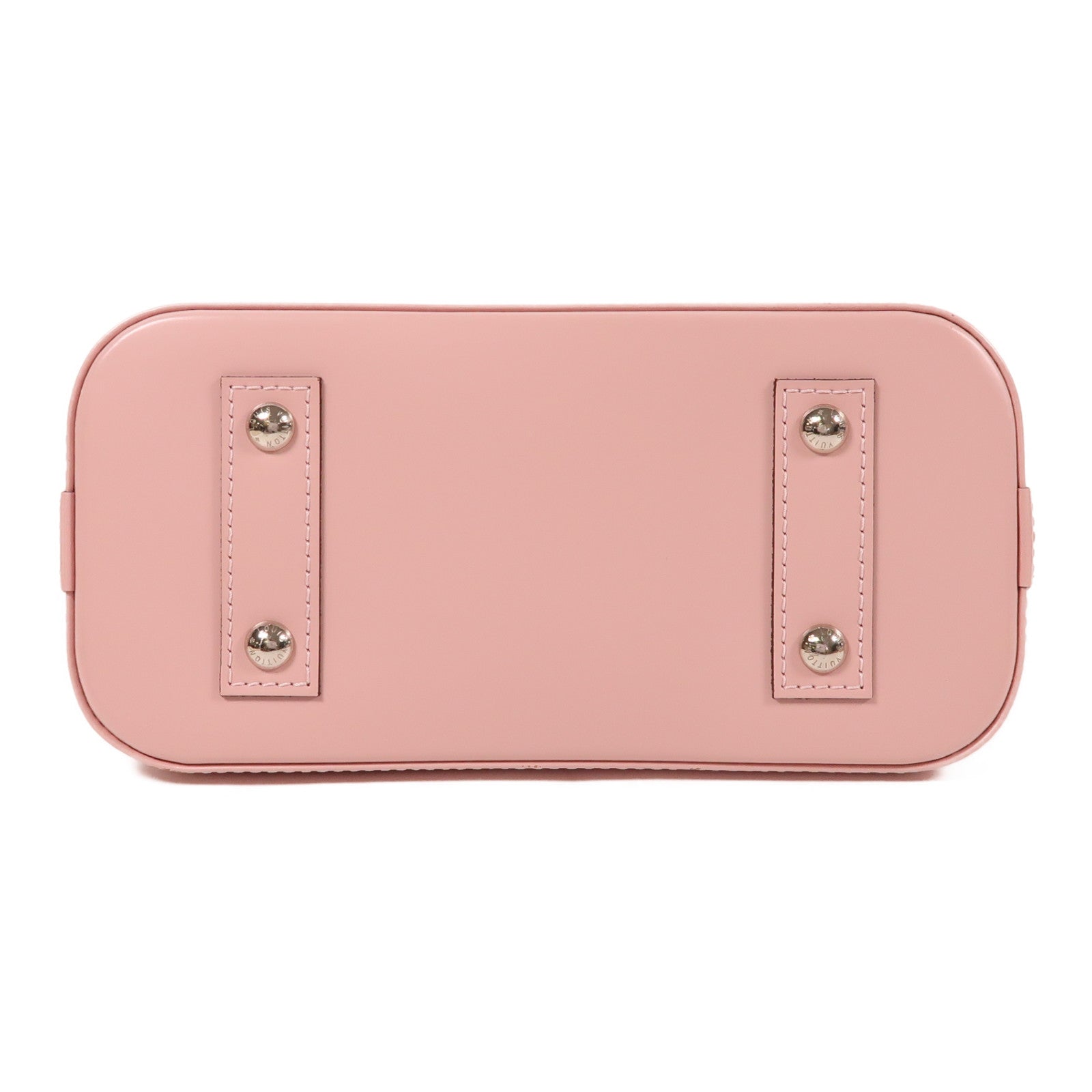 LOUIS VUITTON Epi Alma BB銀扣手挽肩背兩用袋粉紅色