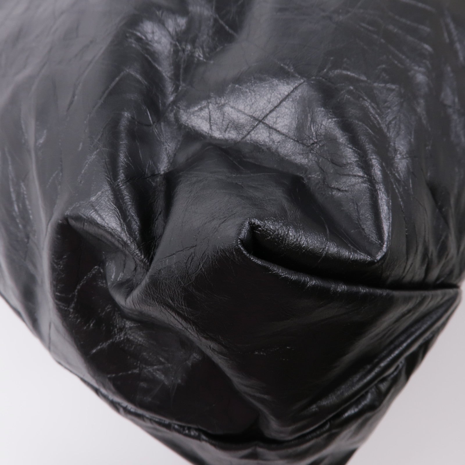 BALENCIAGA 牛皮皮革Crush Tote金扣鏈帶肩背袋