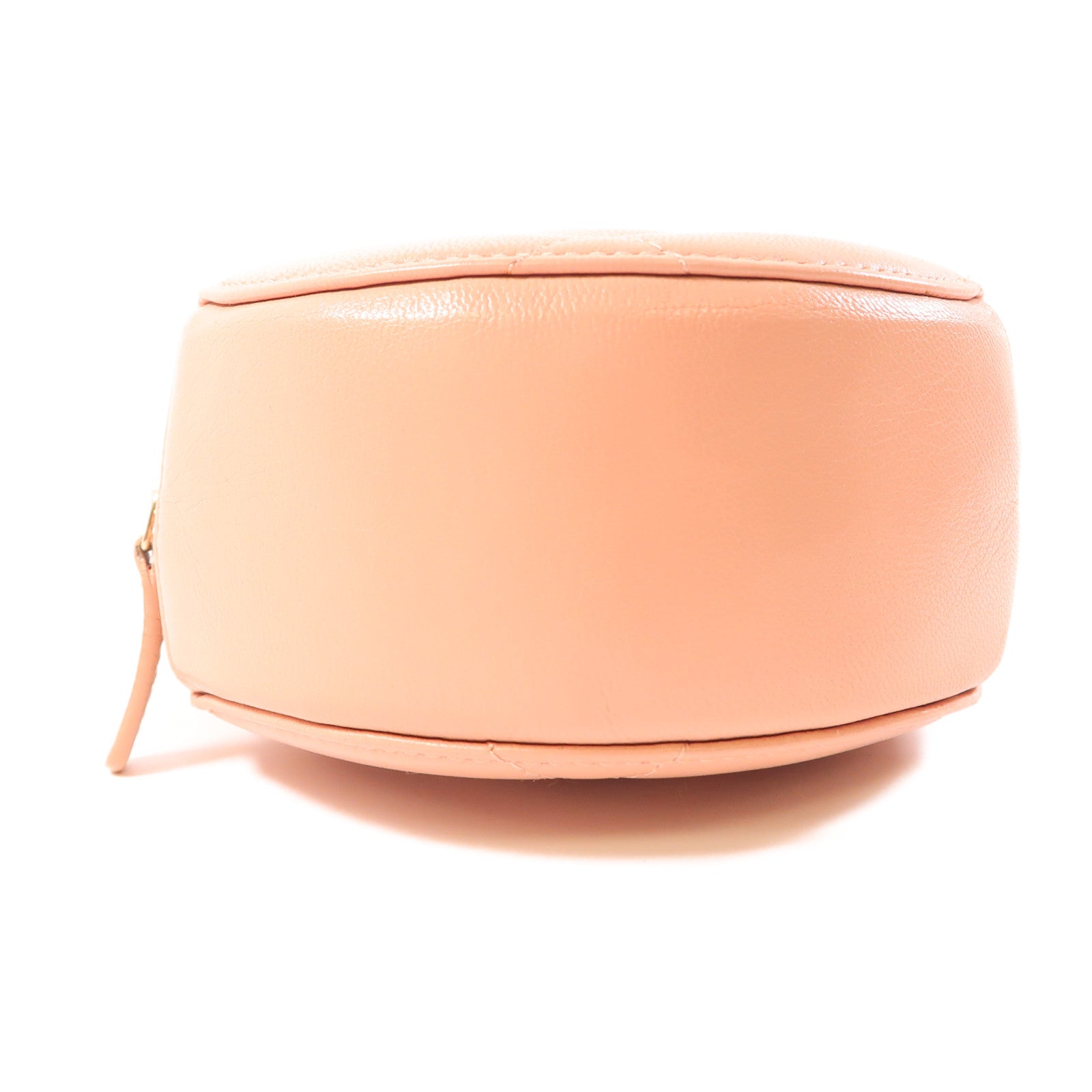 CHANEL CC Round Clutch 19 2 Way Shoulder Bag Handbag Lambskin Leather Pink
