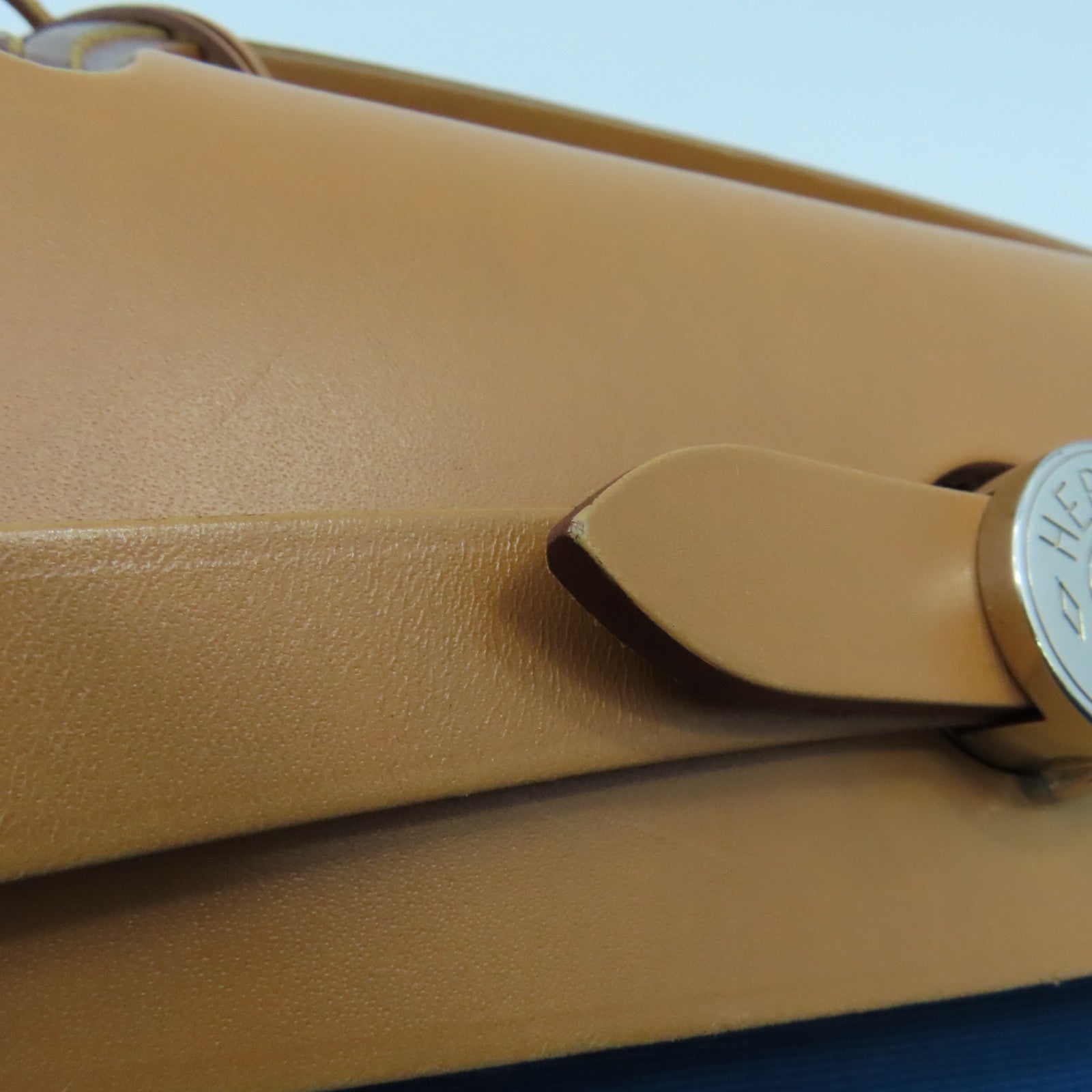 HERMES Canvas Herbag PM Silver Buckle Hand Shoulder Dual-use Bag Blue Izmir Blue