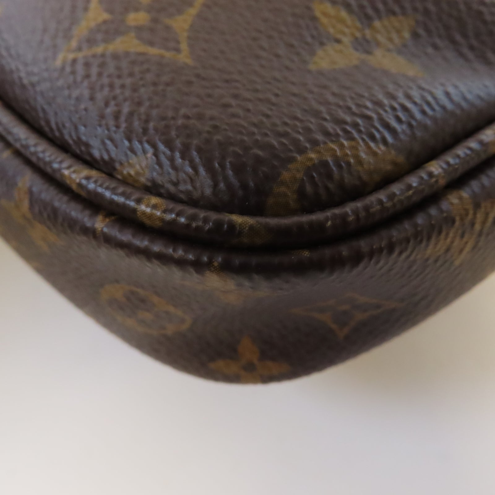 LOUIS VUITTON Monogram Multi Pochette Accessories金扣鏈帶手挽肩背兩用袋啡色/粉紅色