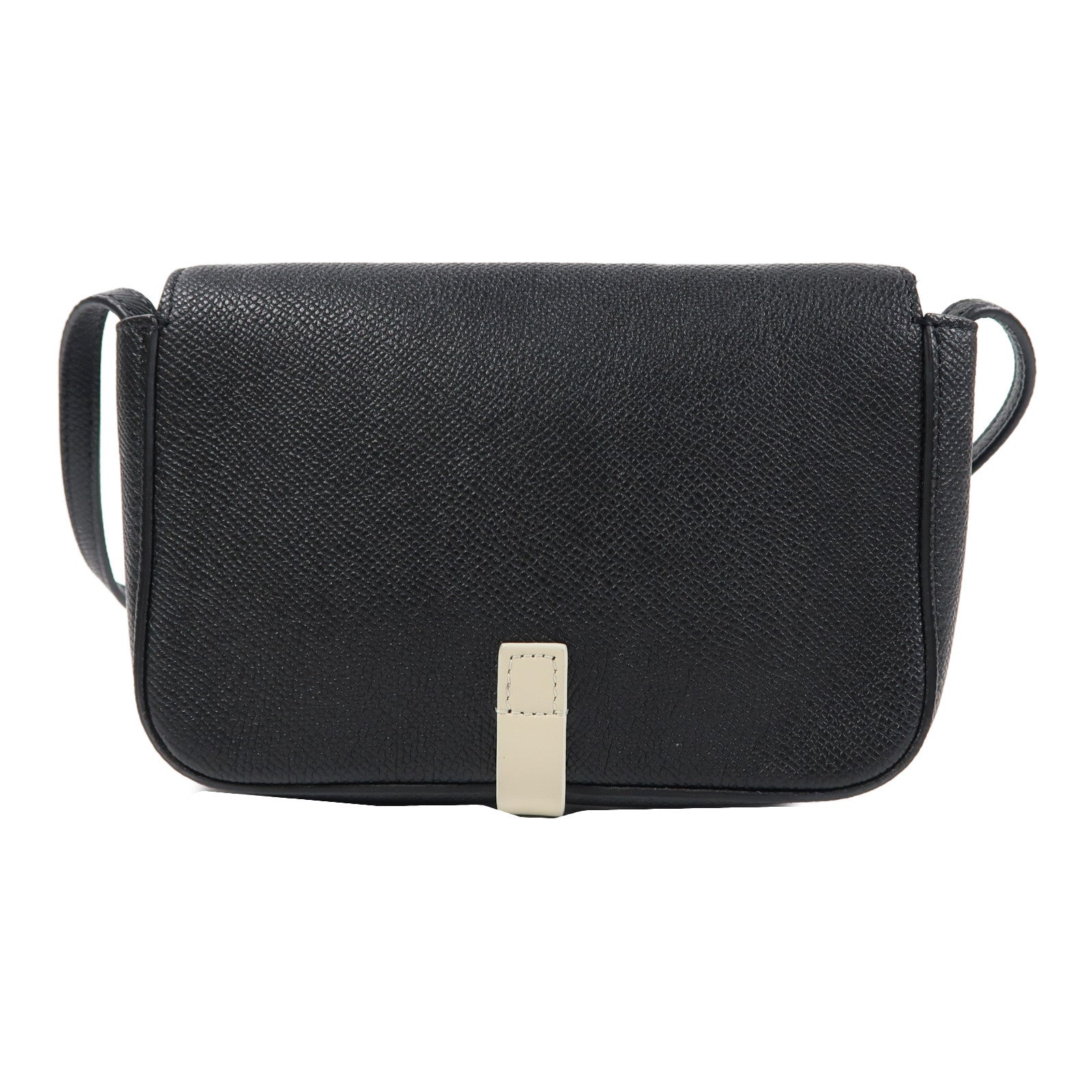 CELINE 牛皮皮革Strap Clutch肩背袋黑色
