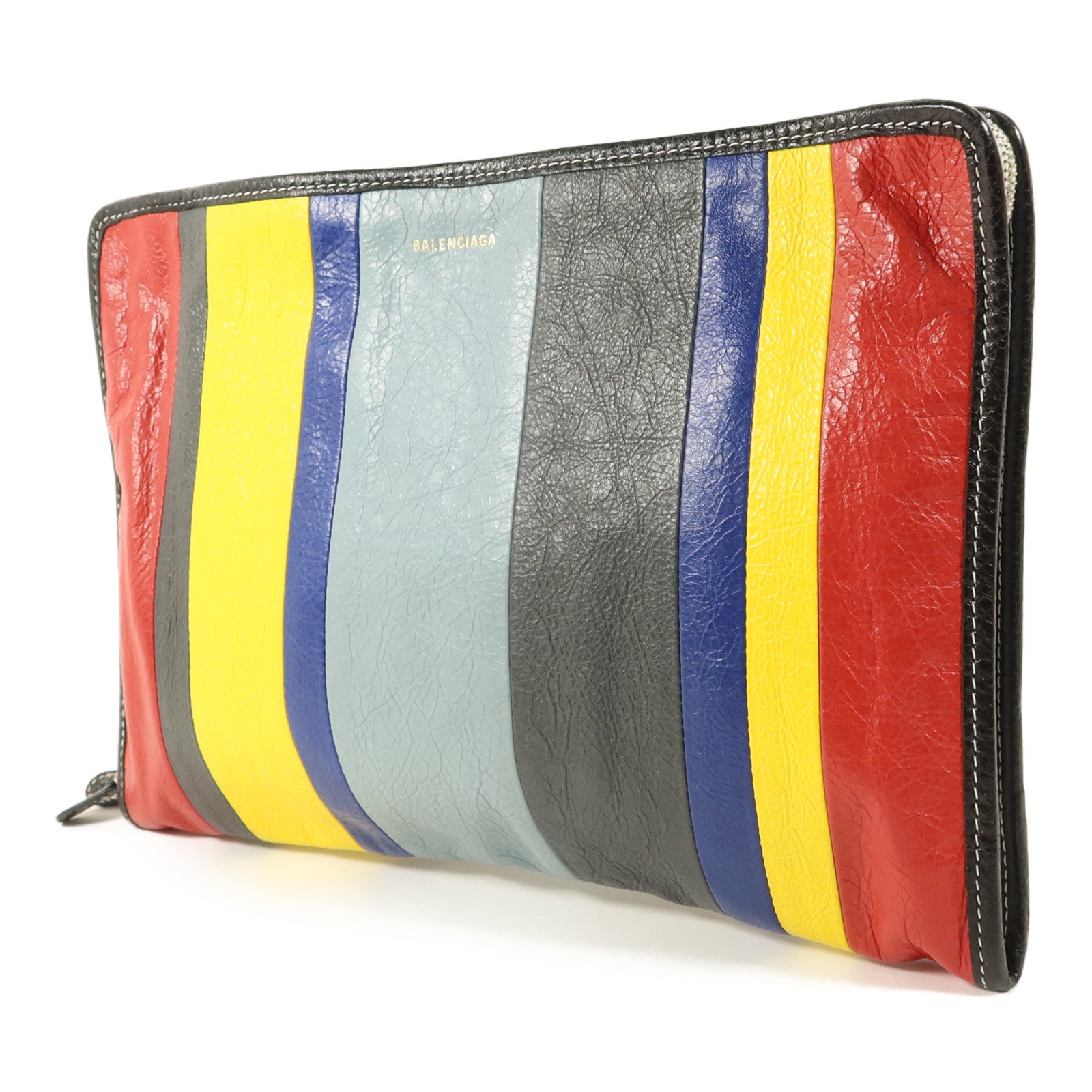 BALENCIAGA 牛皮皮革Bazar Pouch Clutch手拿包