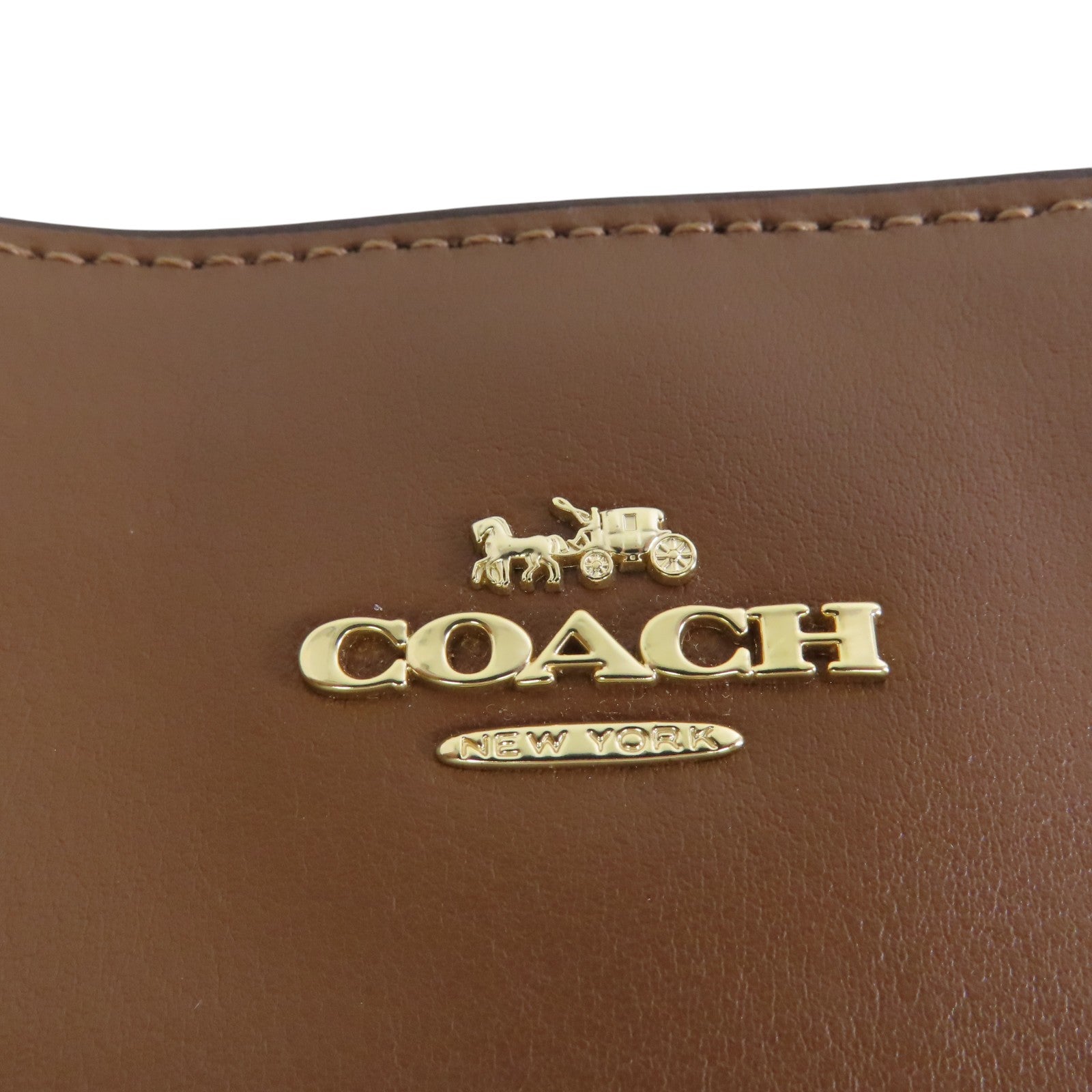 COACH 塗層帆布Shoulder Bag金扣肩背袋