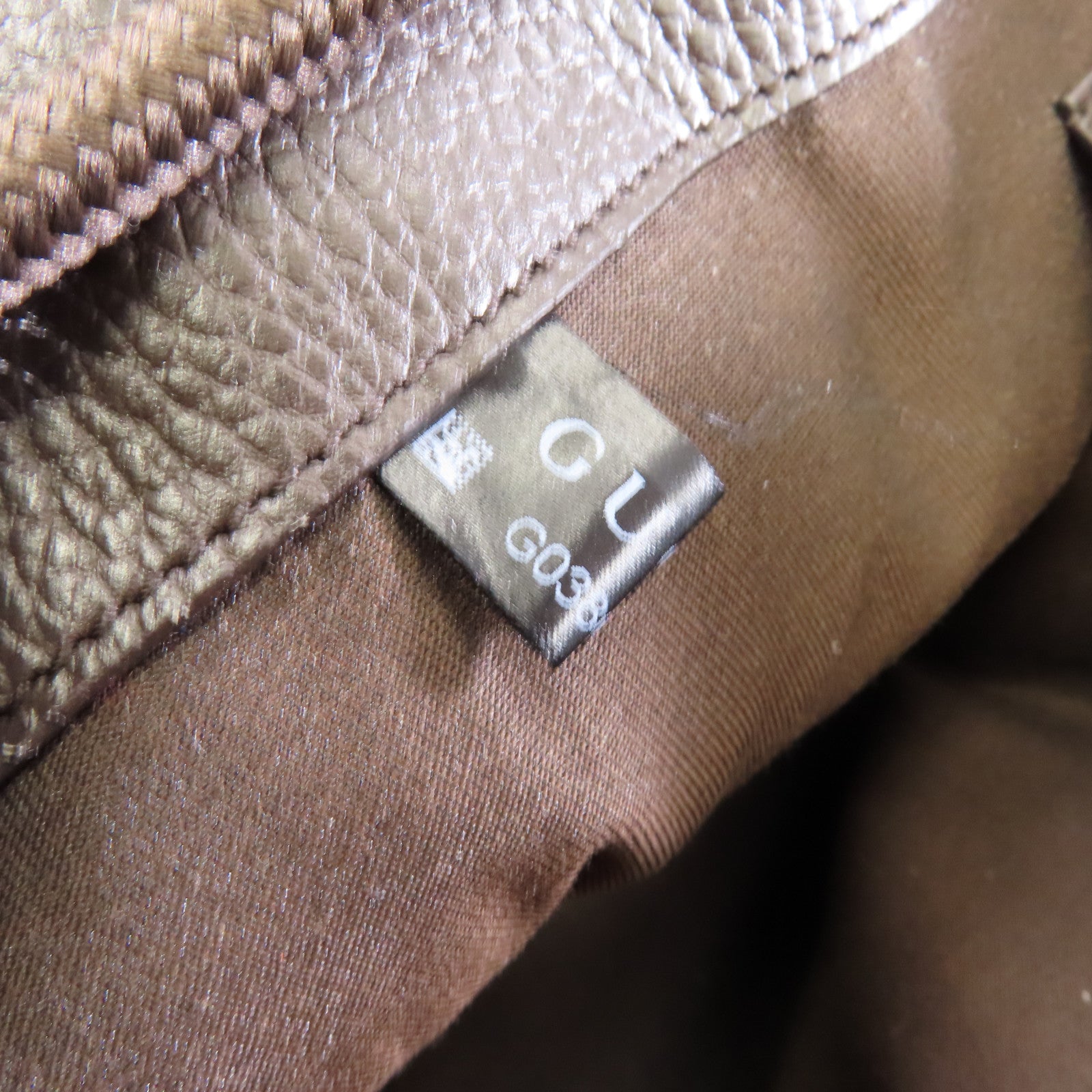 GUCCI 帆布Backpack銀扣背包棕色