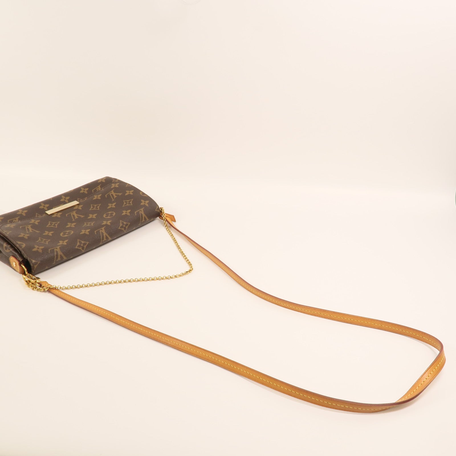LOUIS VUITTON Monogram Favorite MM金扣手挽肩背兩用袋