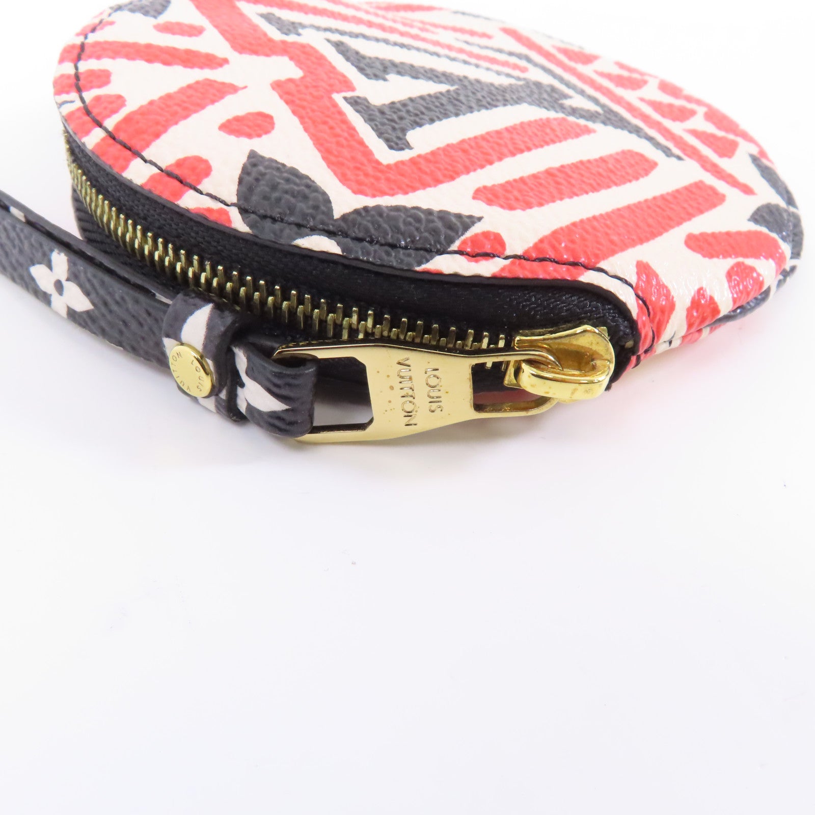 LOUIS VUITTON Crafty Portonet Ron金扣零錢包紅色/白色/黑色