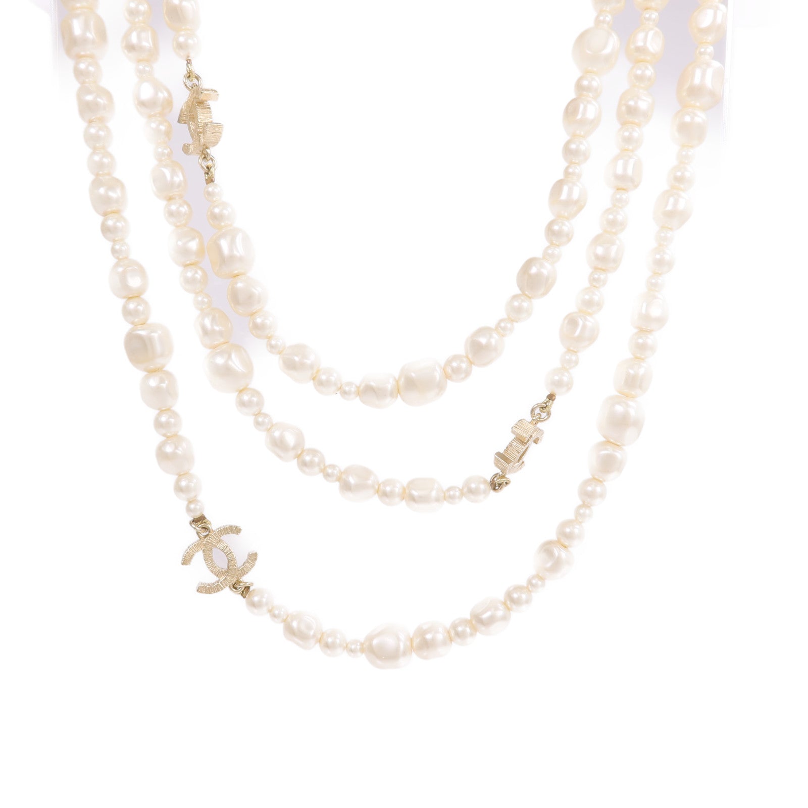 CHANEL PVC/金屬Necklace項鍊