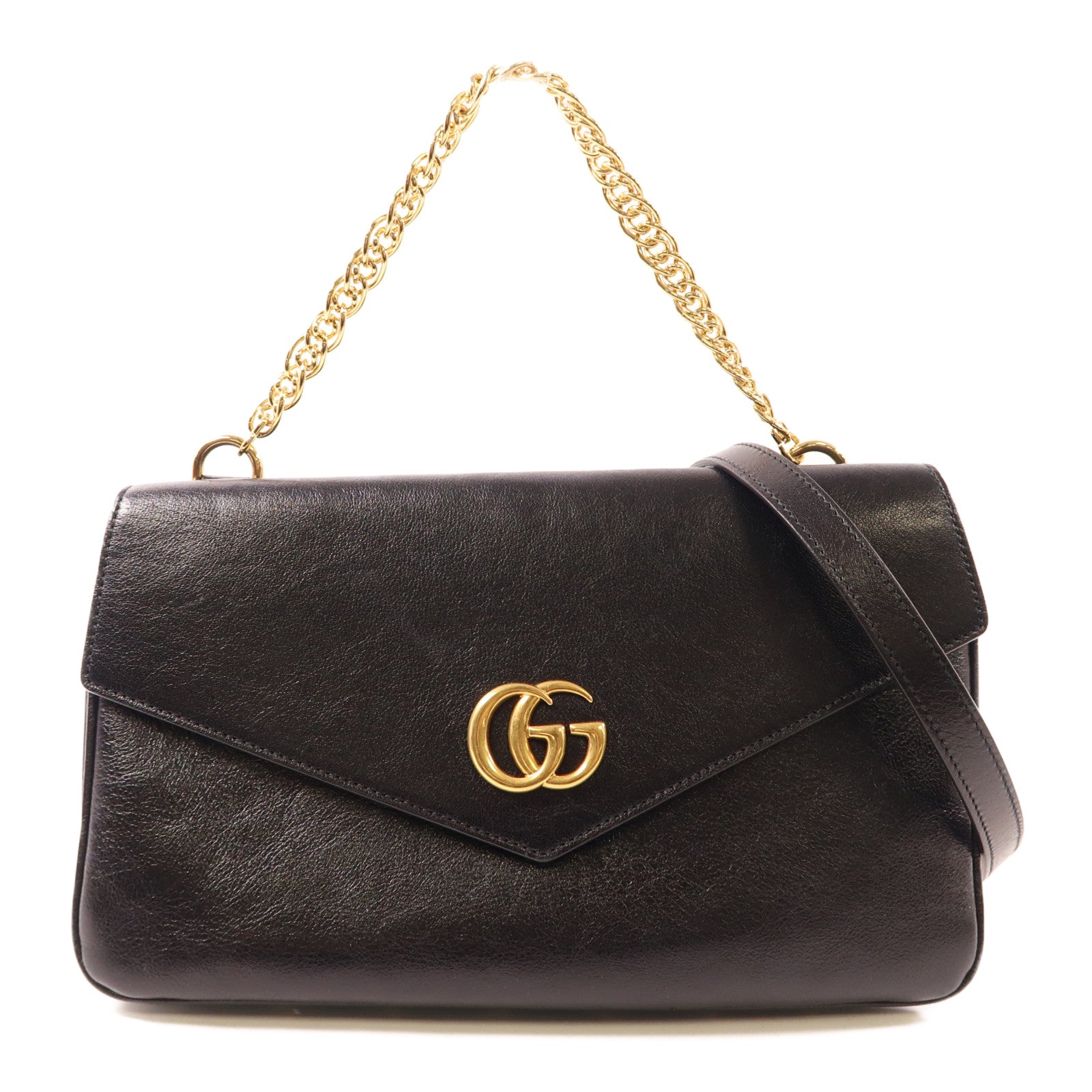 GUCCI 【激減優惠】皮革Thiara Medium金扣手挽肩背兩用袋
