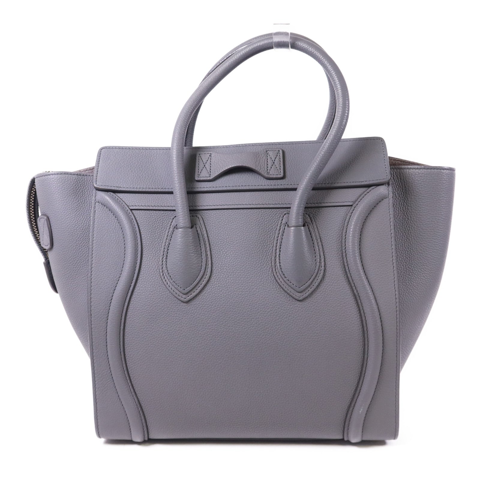 CELINE 牛皮皮革Micro Luggage金扣手挽袋