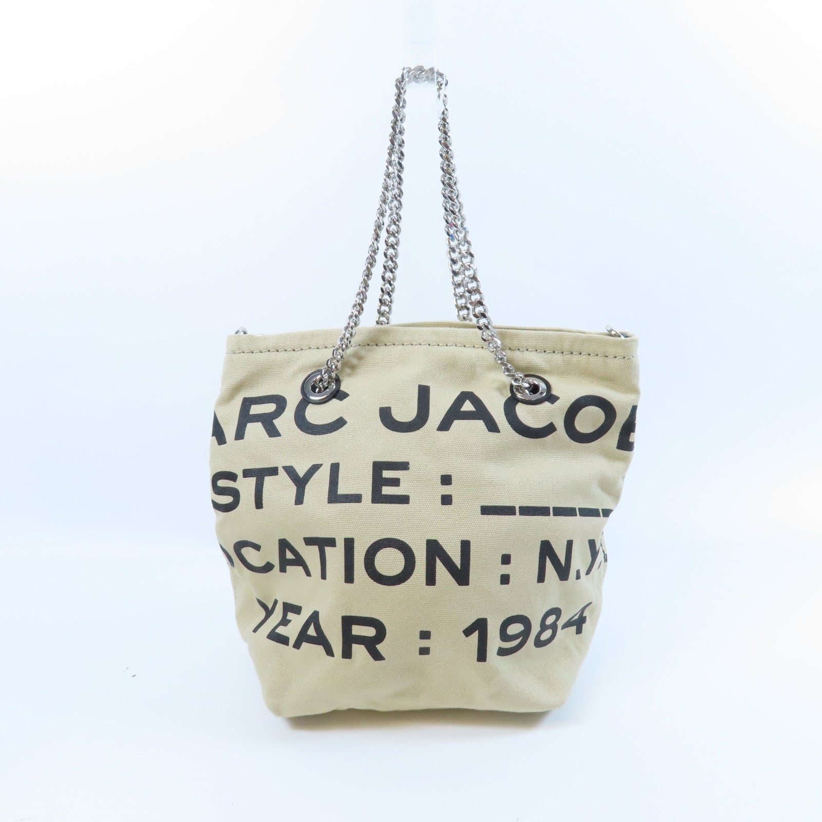 MARC JACOBS 【激減優惠】牛皮皮革2 Way Shoulder Bag銀扣手挽肩背兩用袋黑色