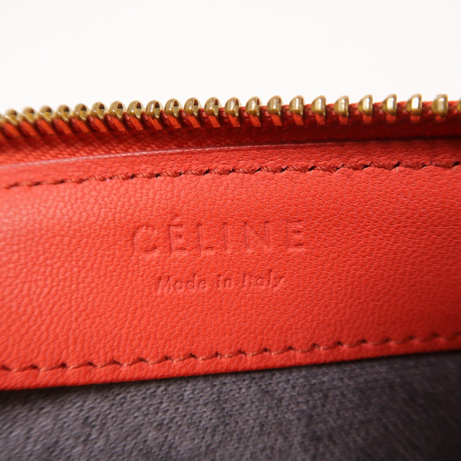 CELINE 羊皮皮革Trio金扣肩背袋