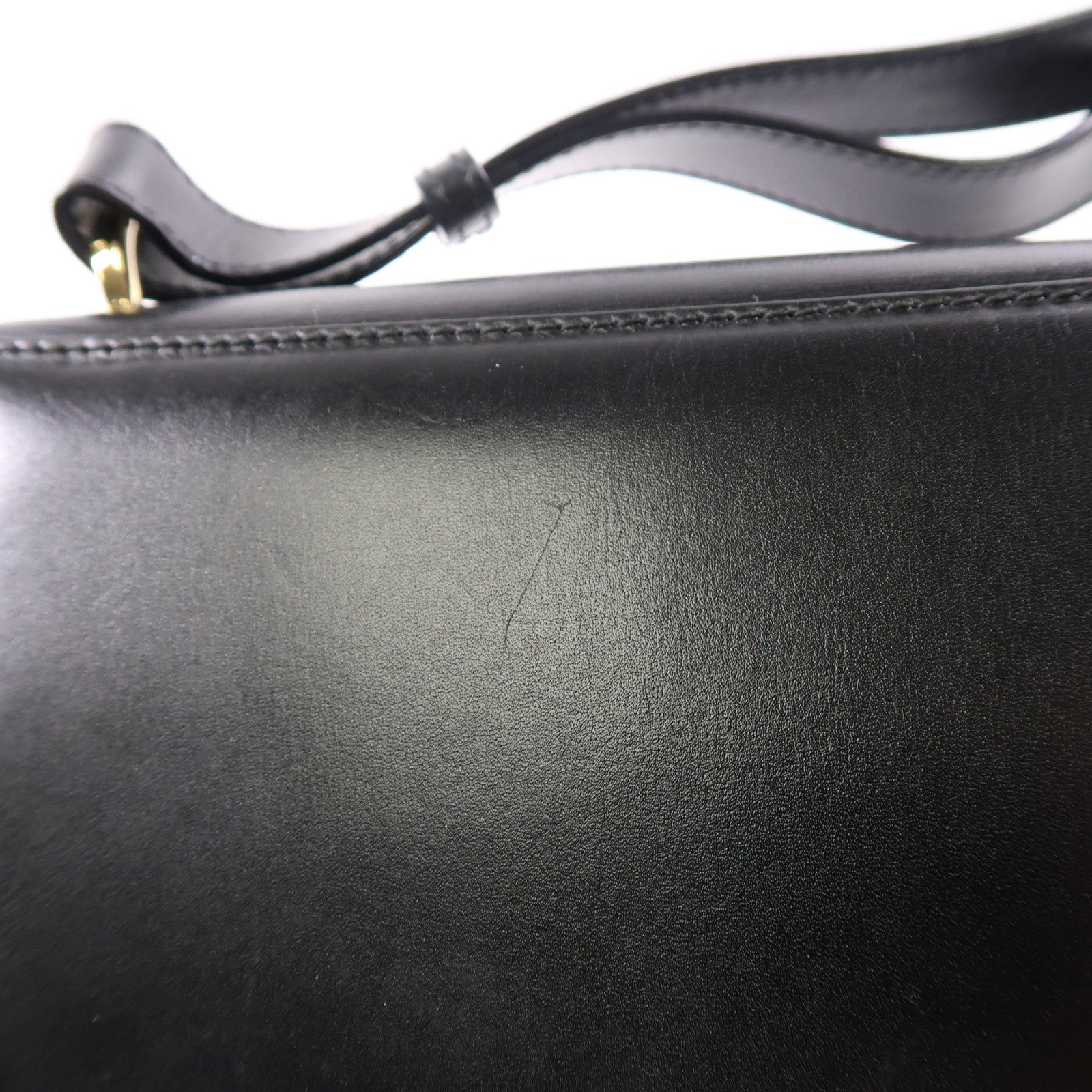Salvatore Ferragamo 羊皮皮革Shoulder Bag金扣肩背袋黑色