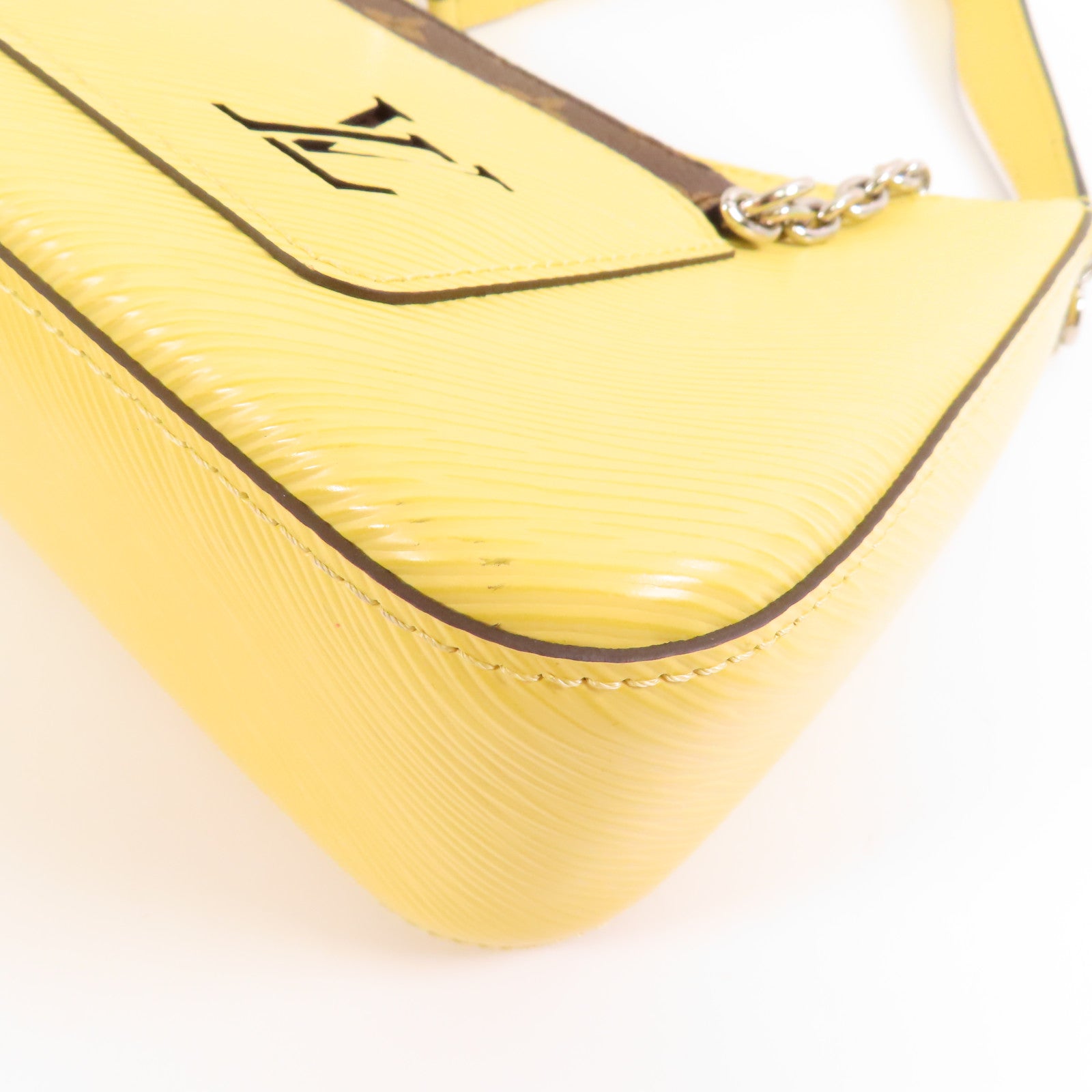 LOUIS VUITTON Epi Marelle銀扣手挽肩背兩用袋