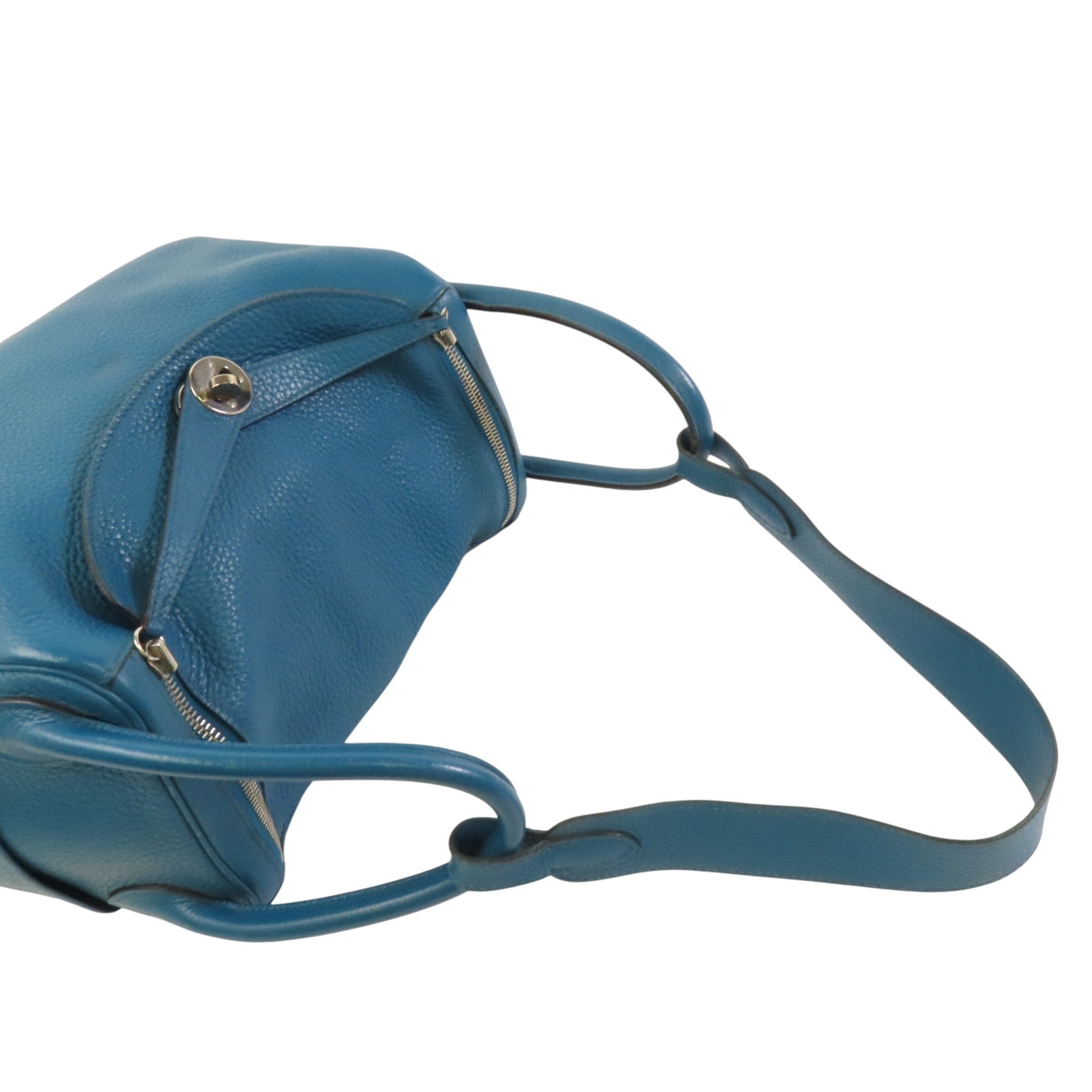 HERMES Clemence皮革Lindy 30銀扣肩背袋