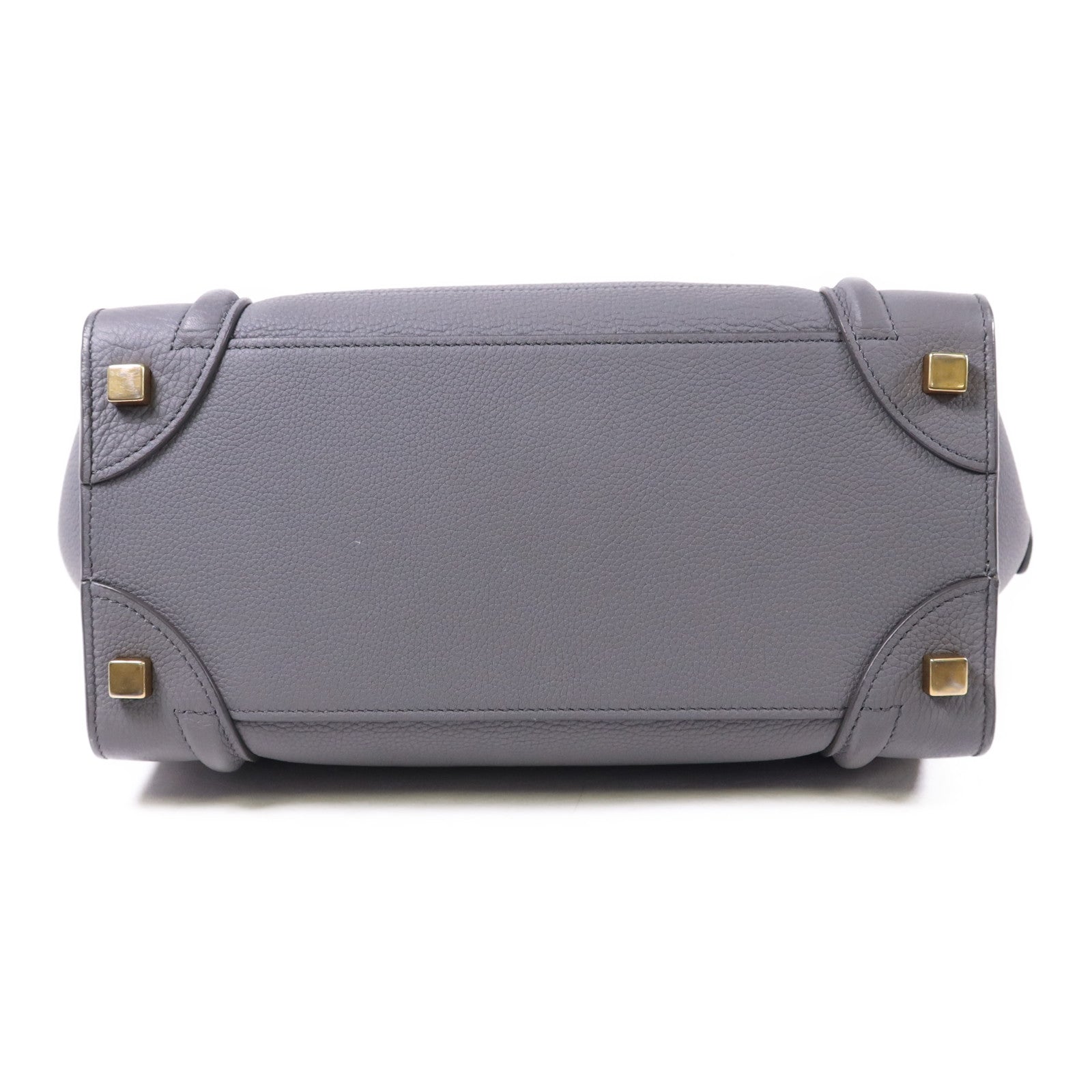 CELINE 牛皮皮革Micro Luggage金扣手挽袋