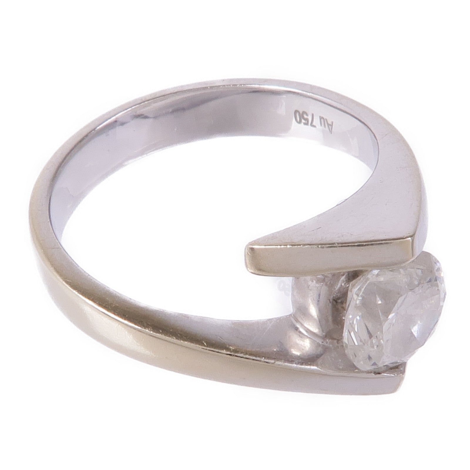 JEWELRY 【激減優惠】18K白金Diamond Ring鑽石戒指US#5.5