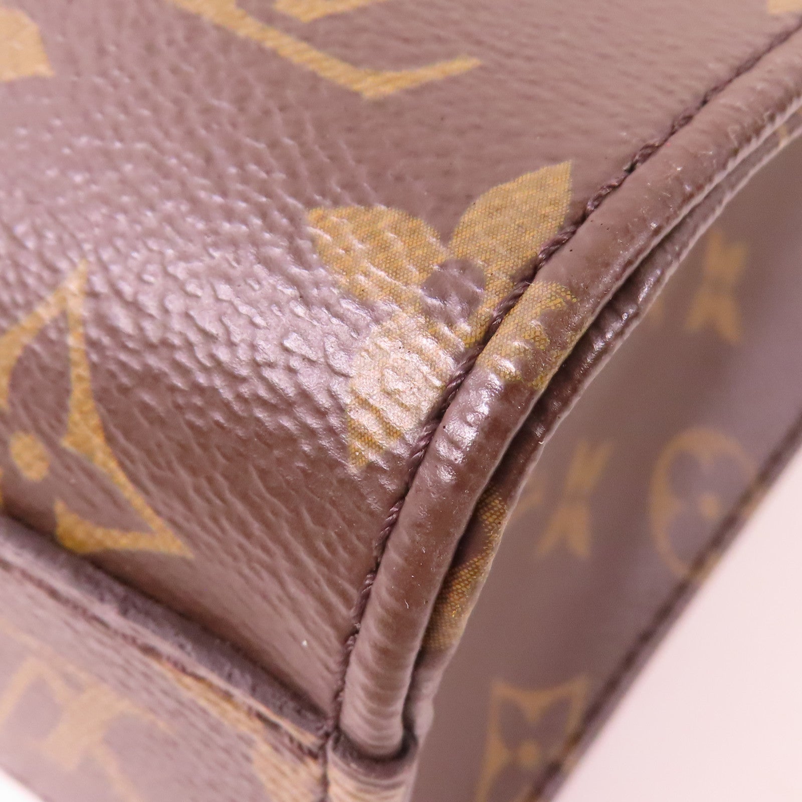 LOUIS VUITTON Monogram Sac Plat BB金扣手挽肩背兩用袋