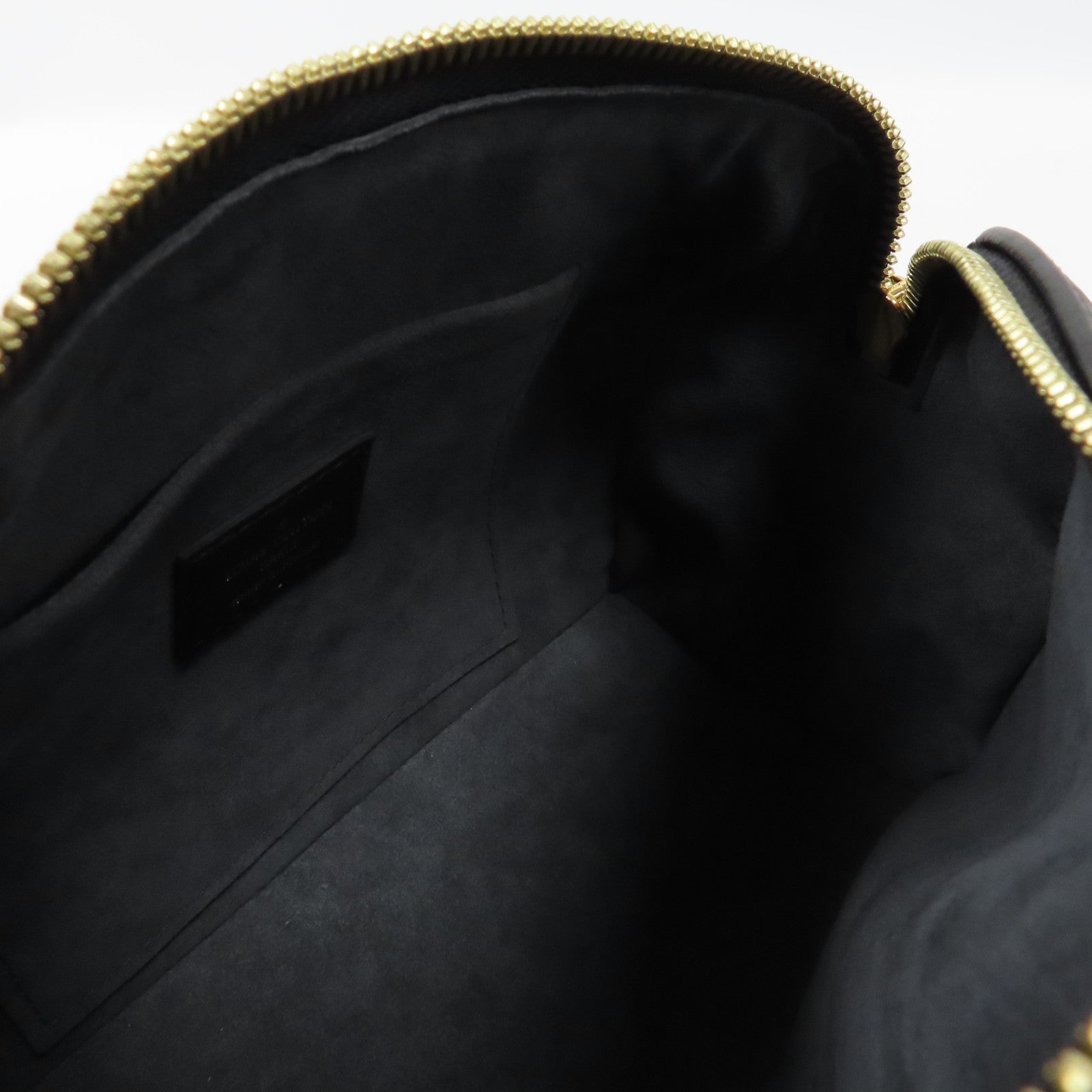 LOUIS VUITTON Nanogram Speedy Bandouliere 20金扣手挽肩背兩用袋黑色