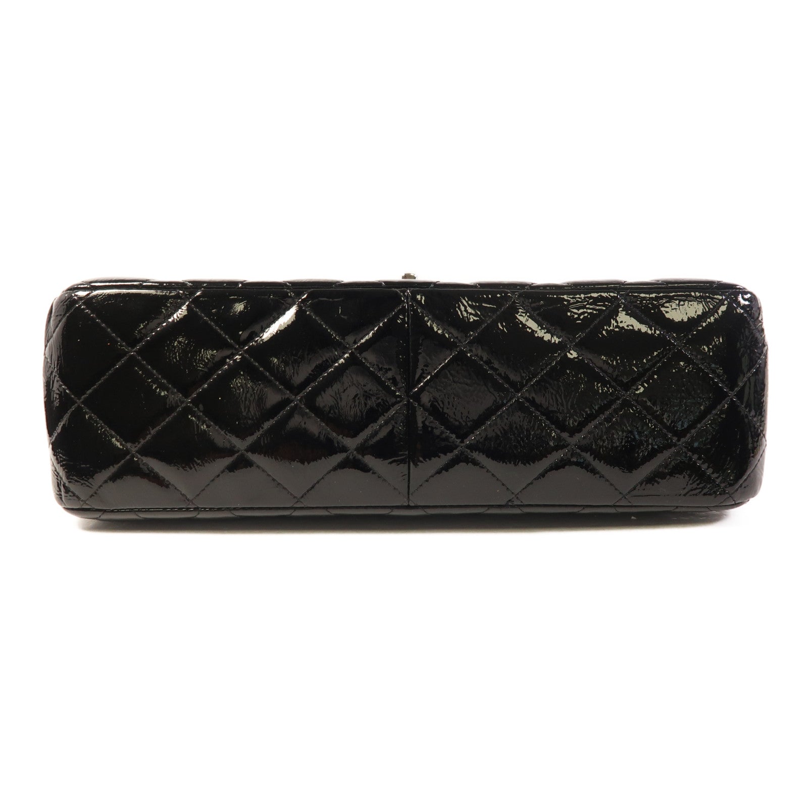 CHANEL Large Classic銀扣鏈帶肩背袋