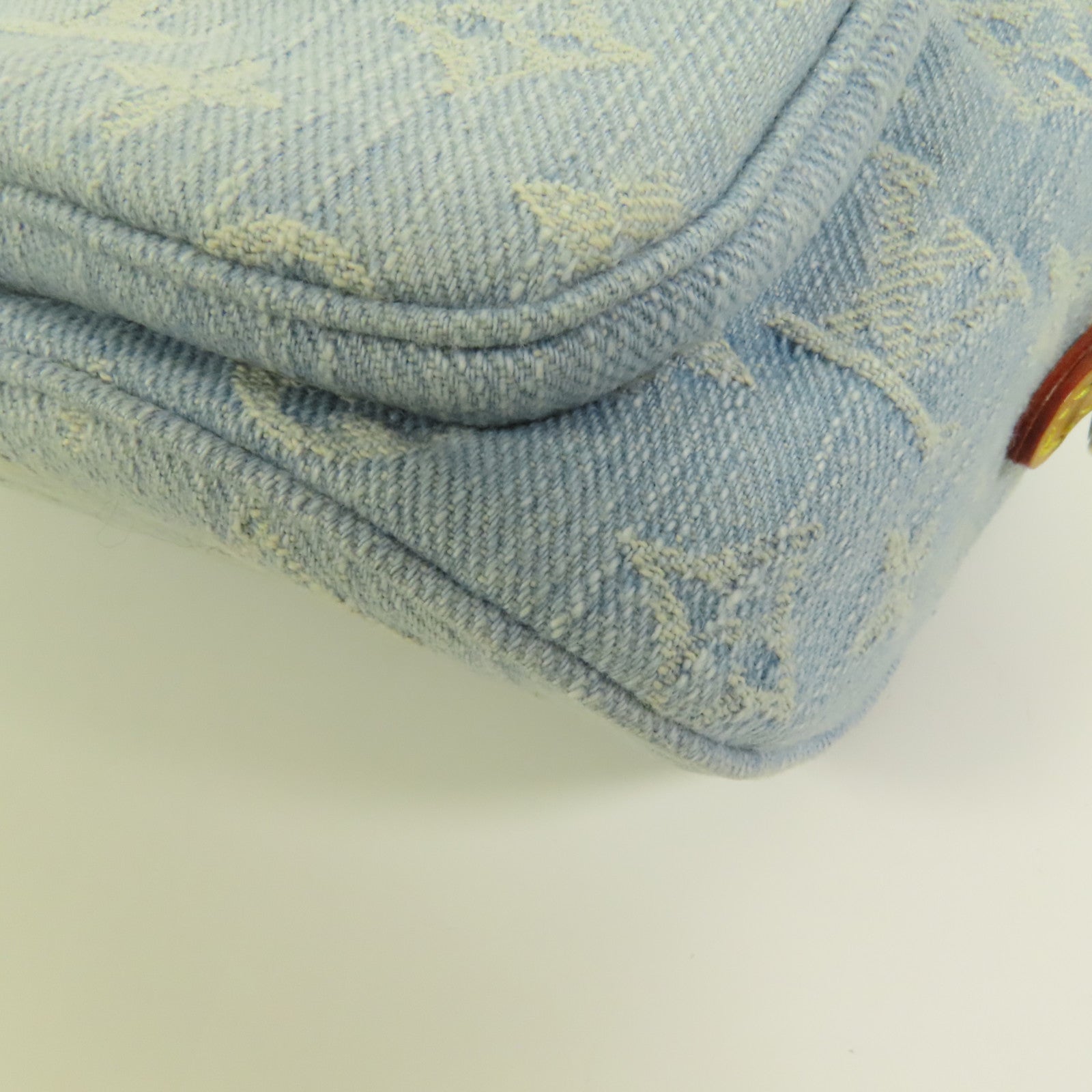 LOUIS VUITTON Monogram Denim Mini Bumbag金扣手挽肩背兩用袋