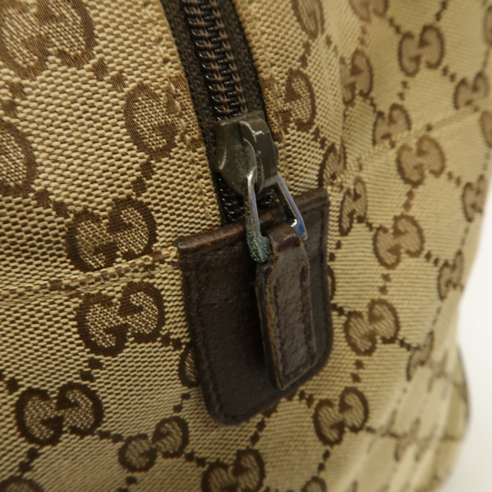 GUCCI 帆布Boston Bag波士顿包棕色