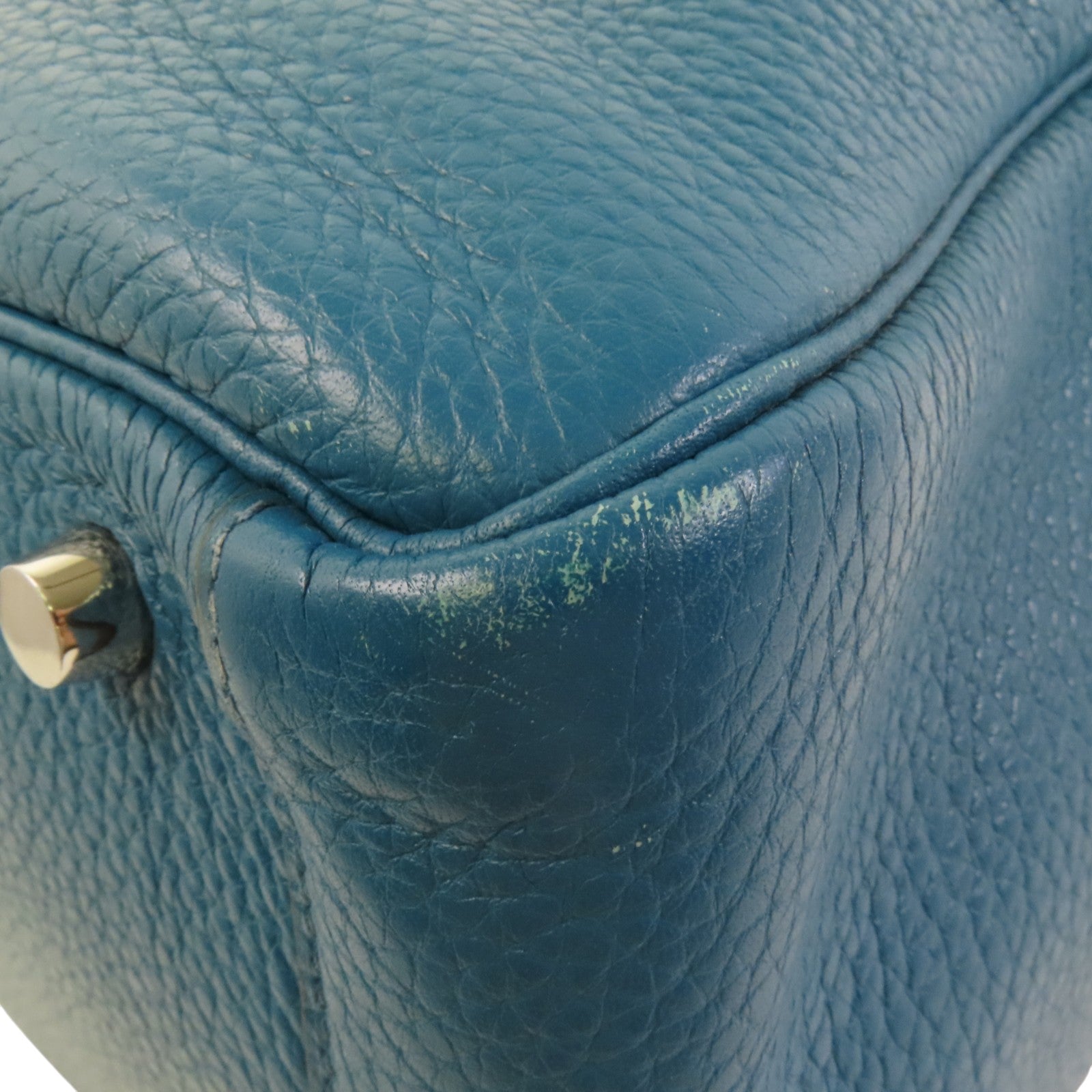 HERMES Clemence皮革Lindy 30銀扣肩背袋