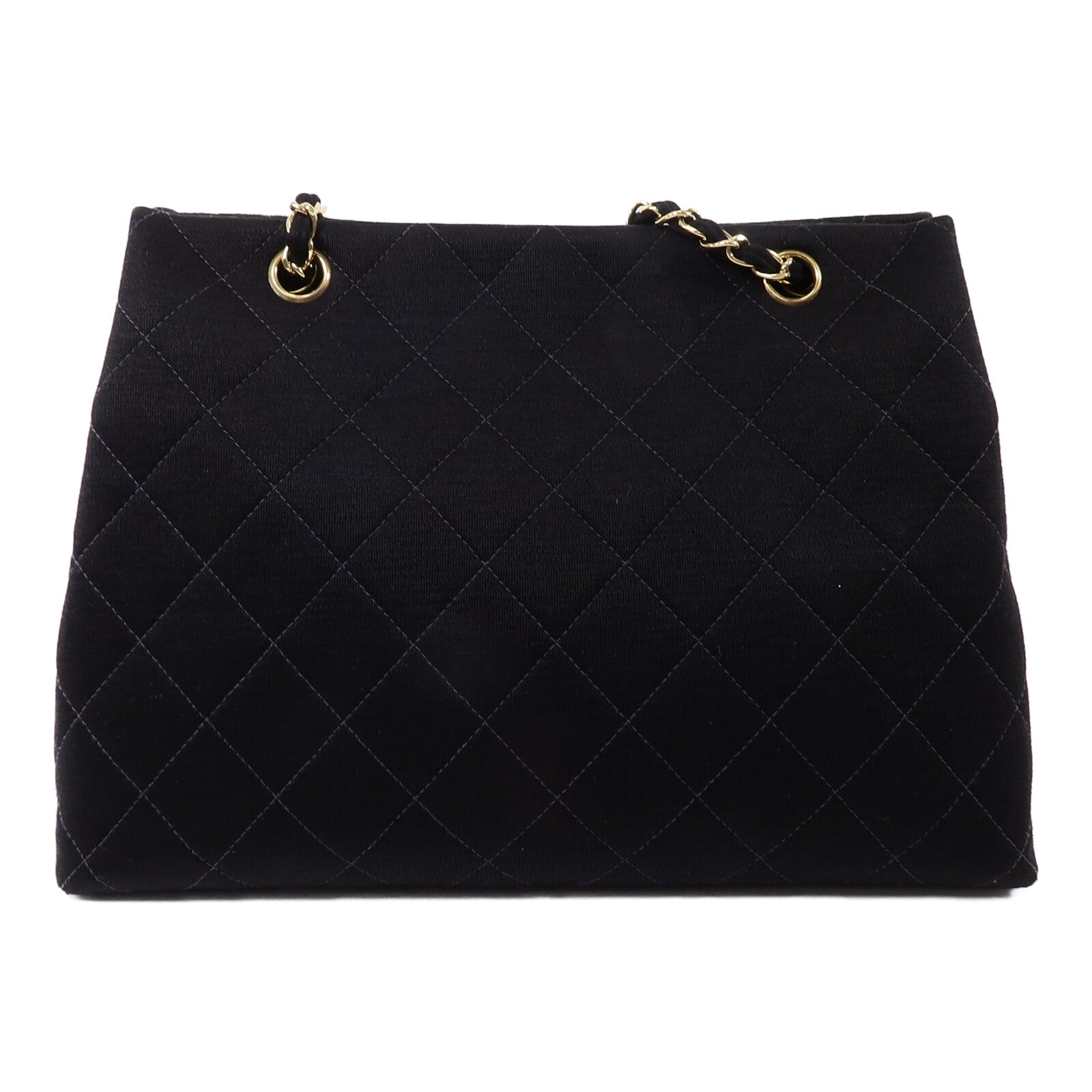 CHANEL 棉布Vintage Shoulder Bag鏈帶手挽肩背兩用袋