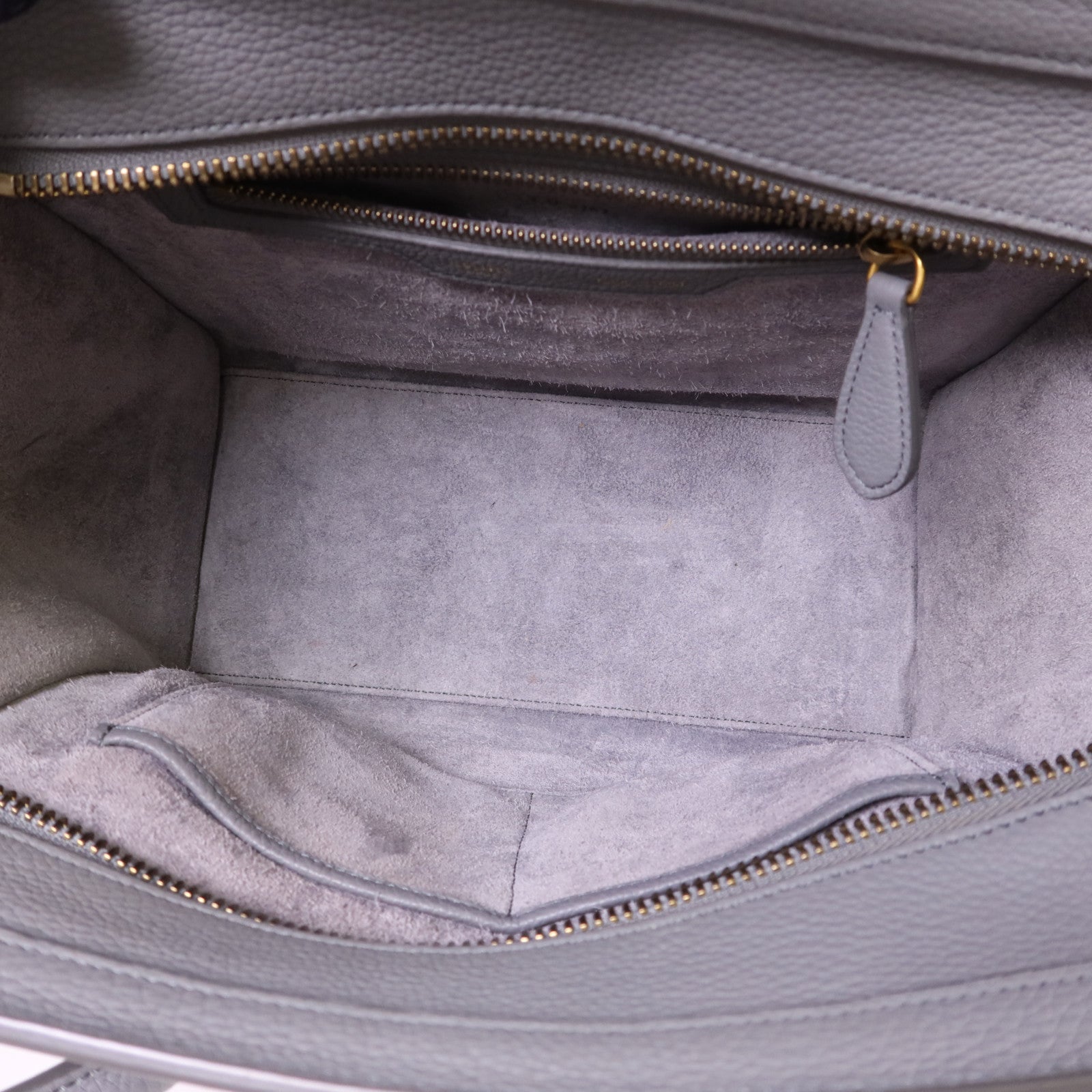 CELINE 牛皮皮革Micro Luggage金扣手挽袋