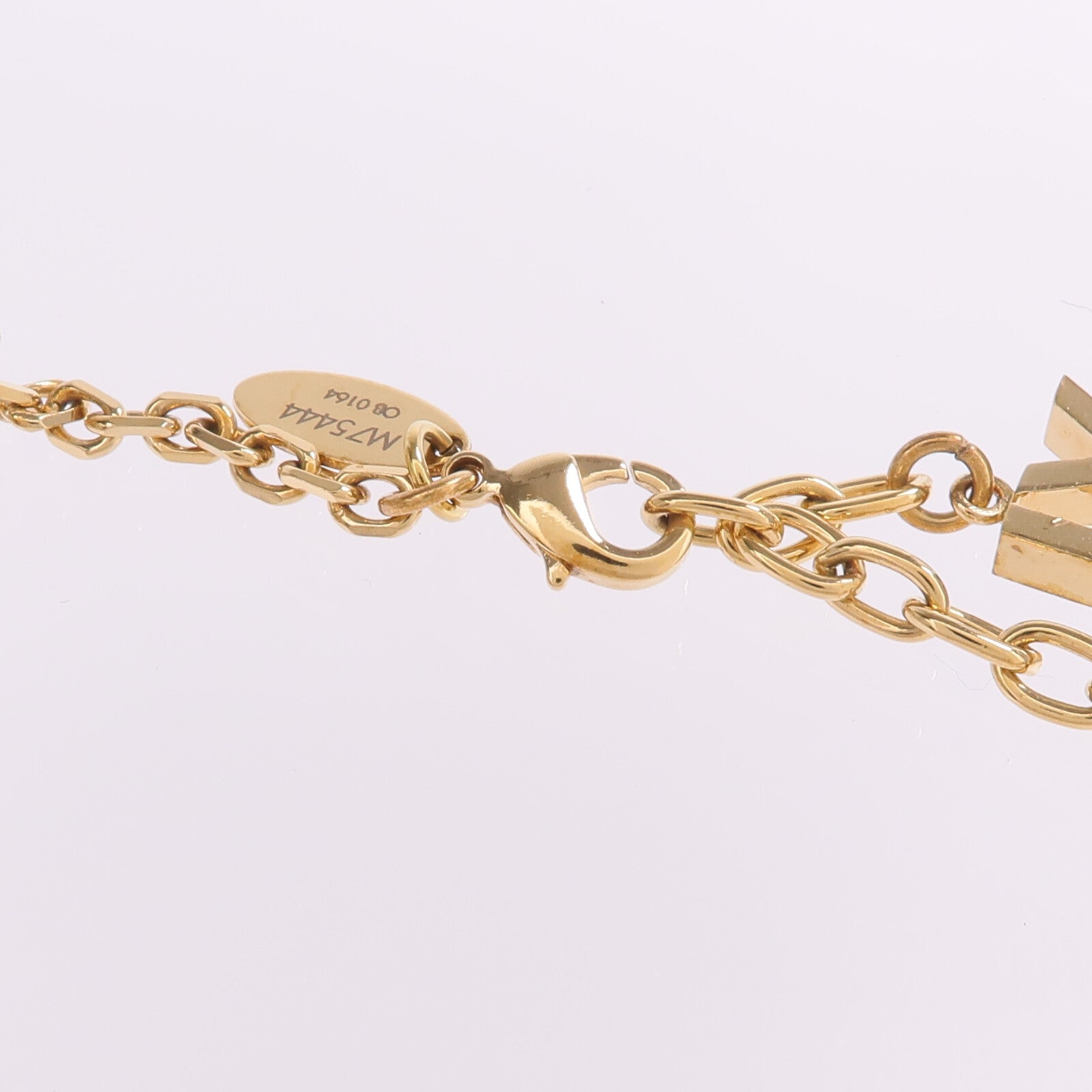 LOUIS VUITTON 金屬/PVC Flower Charm Pearl Necklace金屬項鏈