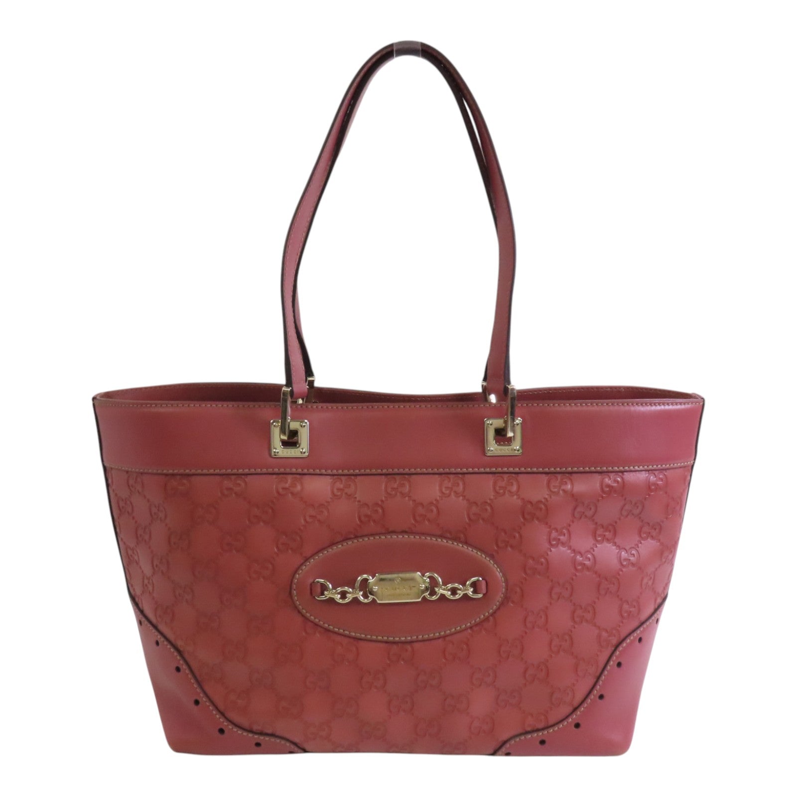 GUCCI 牛皮皮革Guccissima金扣肩背袋