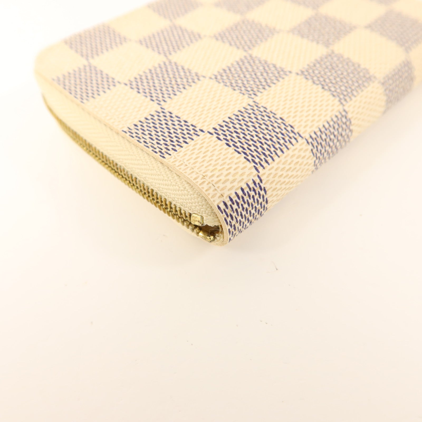 LOUIS VUITTON Damier Azur Coin Purse金扣零錢包